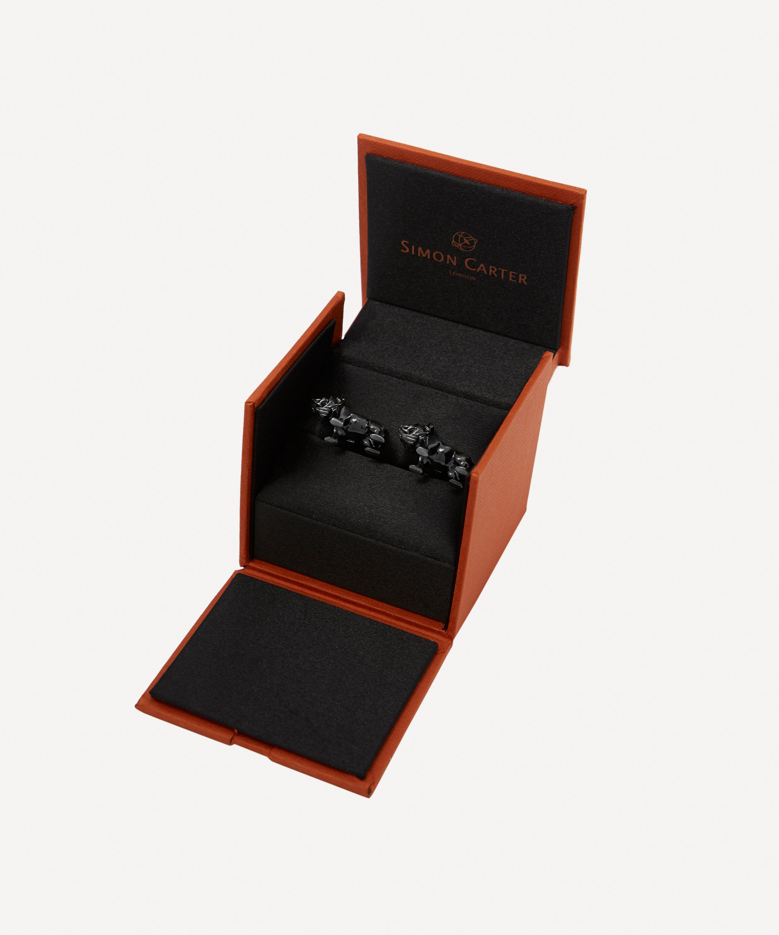 Simon Carter - Gunmetal Bulldog Cufflinks image number 3