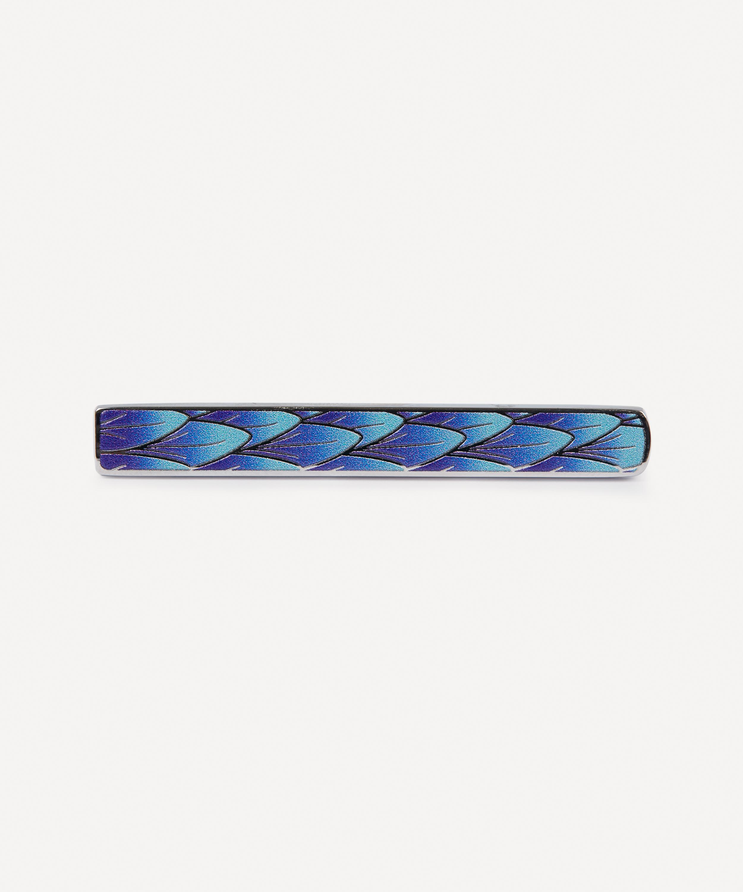 Simon Carter - Rhodium Plated Feather Tie Slide image number 0