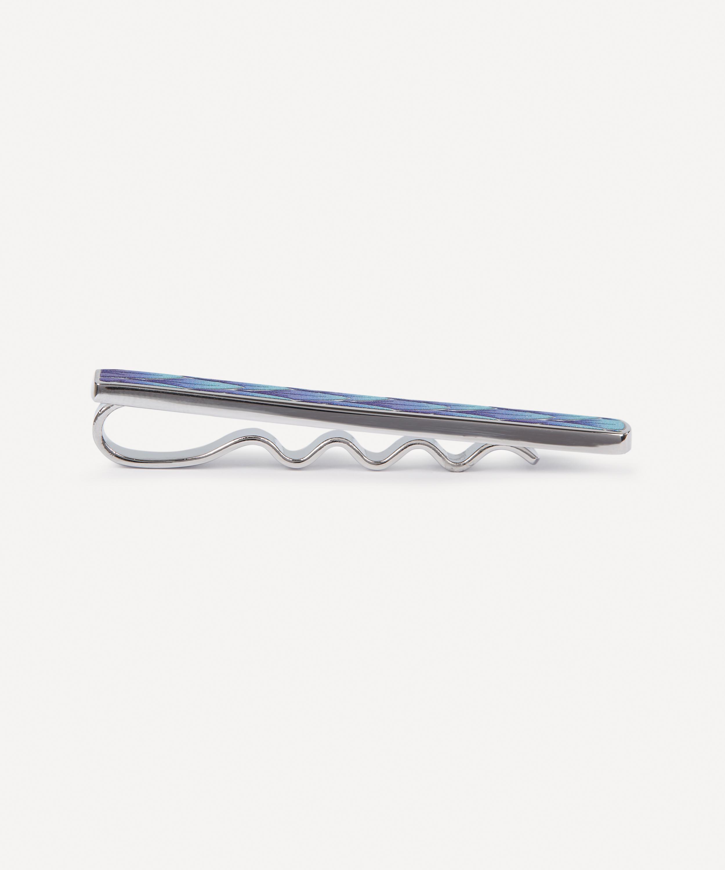 Simon Carter - Rhodium Plated Feather Tie Slide image number 1