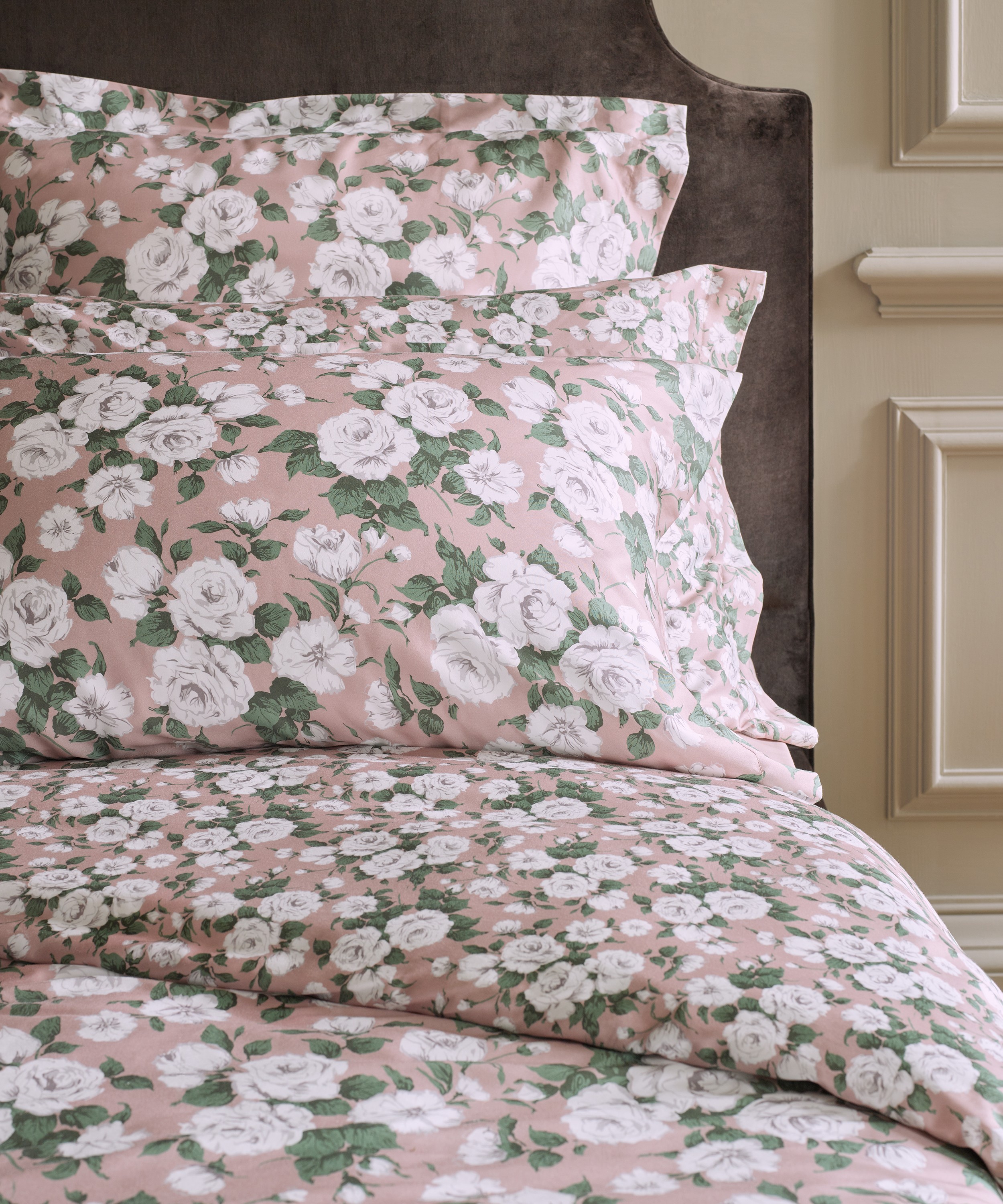 Liberty - Carline Rose Cotton Sateen Standard Pillowcase image number 1