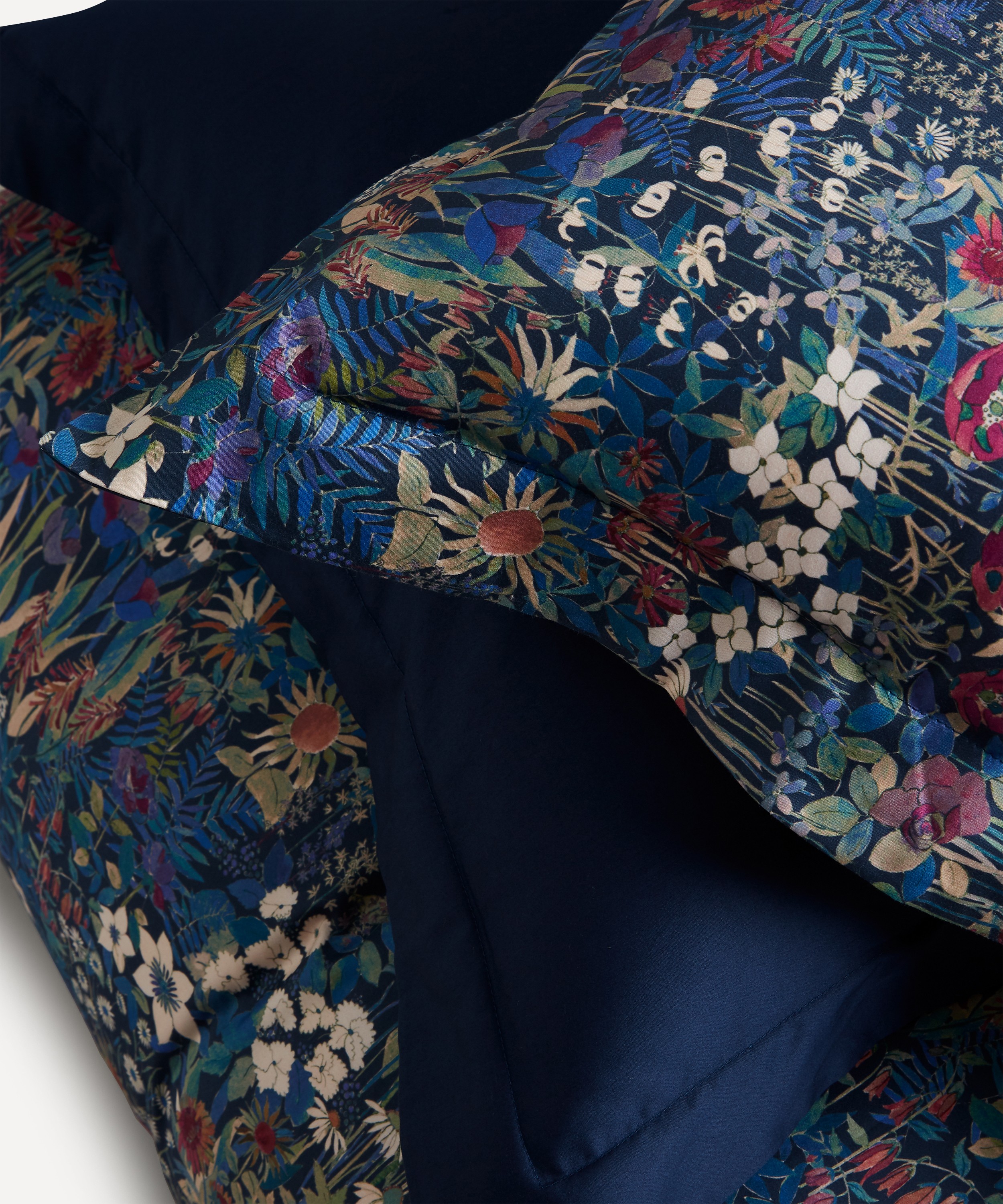 Liberty - Faria Flowers Cotton Sateen Double Duvet Cover Set image number 3