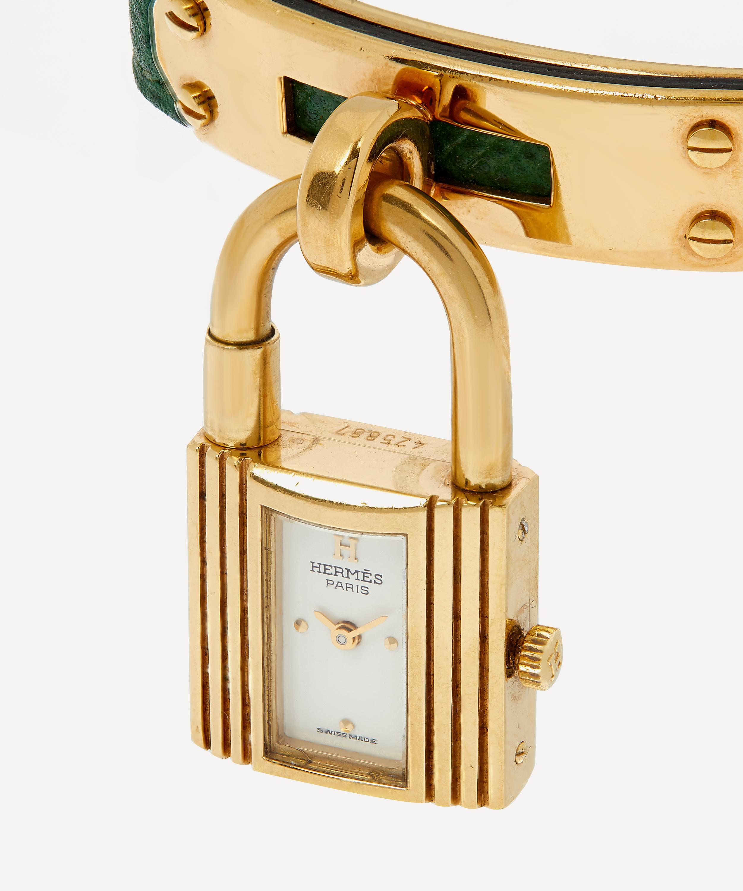 Designer Vintage 1990s Hermes Gilt Kelly Watch | Liberty