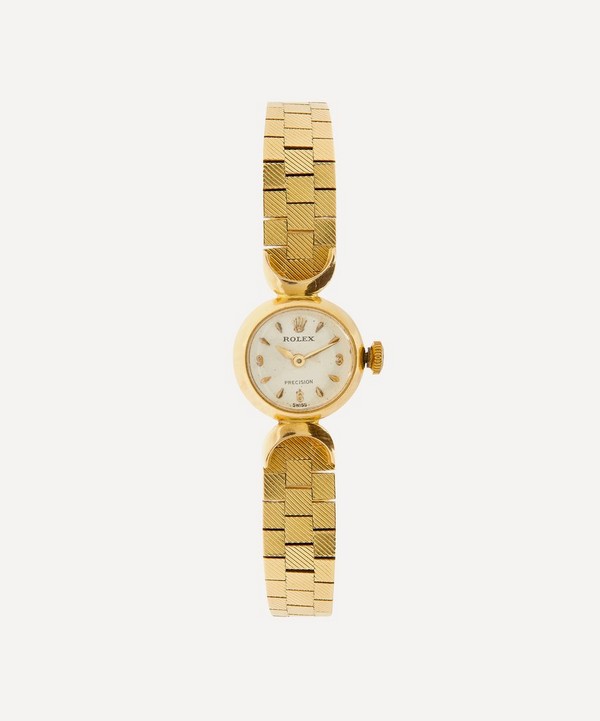 Designer Vintage - 1950s Rolex Precision 18ct Gold Watch image number null