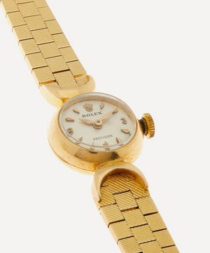 Designer Vintage - 1950s Rolex Precision 18ct Gold Watch image number 3