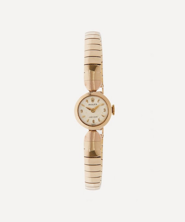 Designer Vintage - 1960s Rolex Precision 9ct Gold Watch image number null