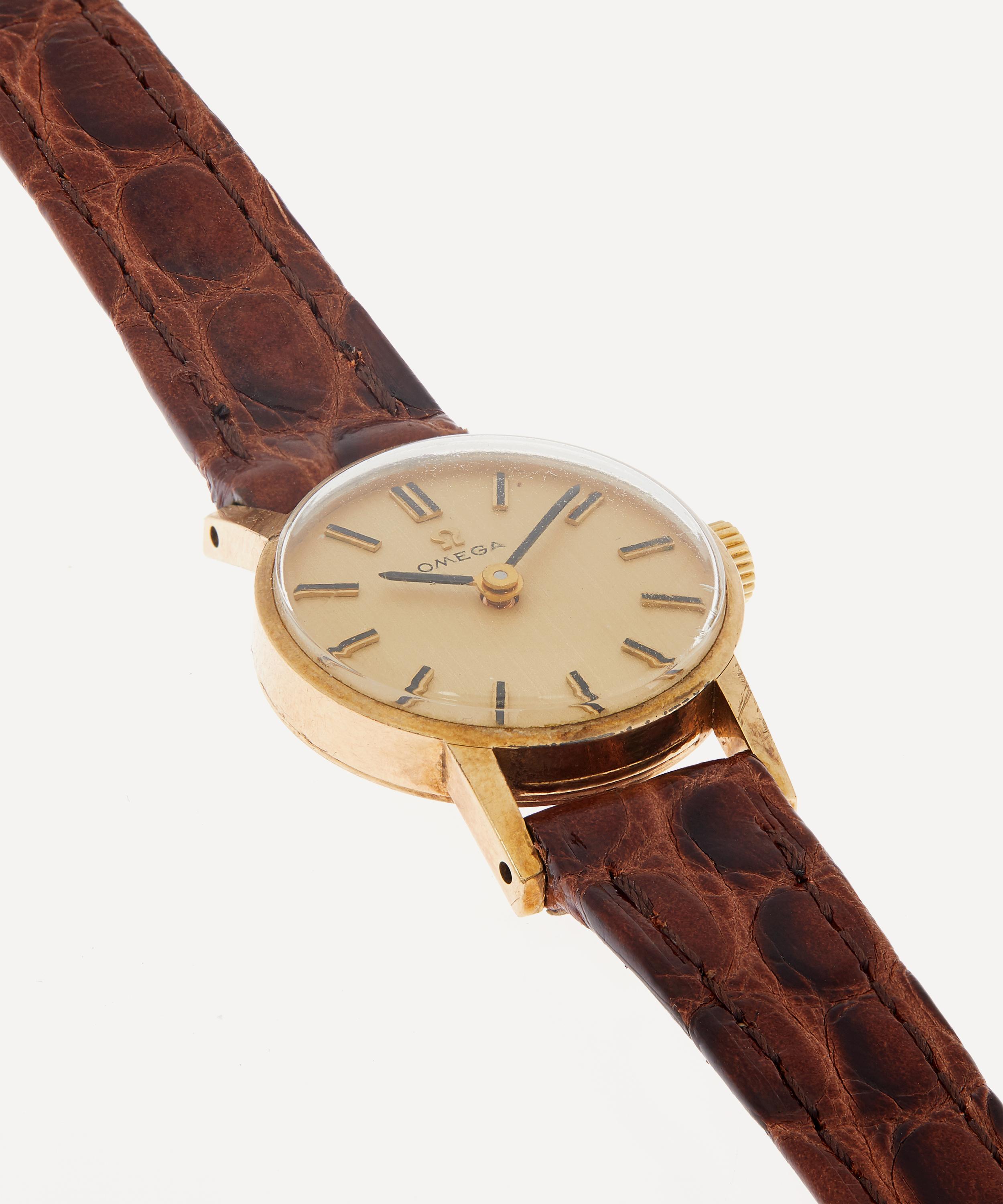 Designer Vintage 1970s Omega 9ct Gold Watch Liberty