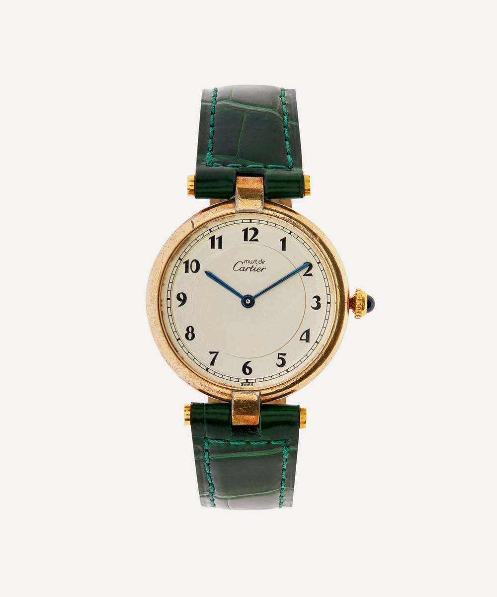 Designer Vintage - 1980s Must de Cartier Vermeil Watch