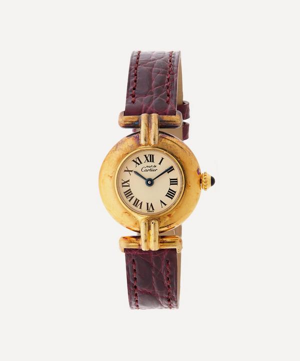 Designer Vintage - 1980s Must de Cartier Vermeil Colisee Watch image number null