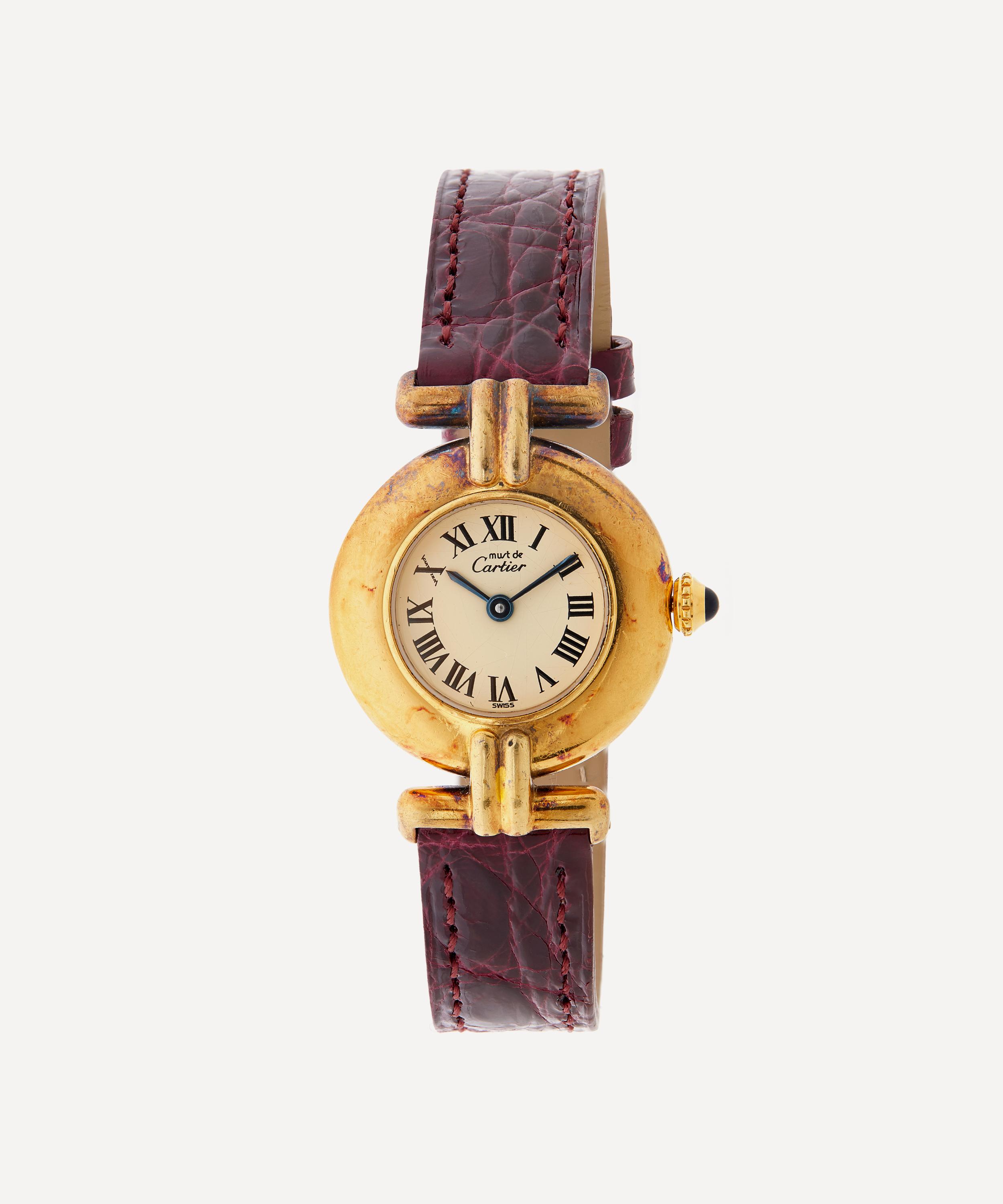 Designer Vintage 1980s Must de Cartier Vermeil Colisee Watch | Liberty