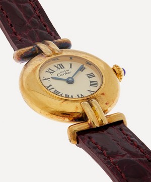 Designer Vintage - 1980s Must de Cartier Vermeil Colisee Watch image number 3