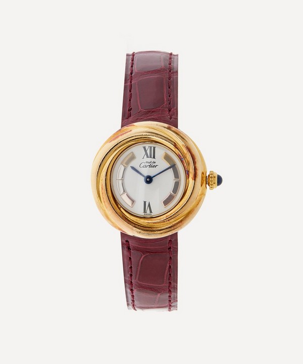 Designer Vintage - Turn of the Century Must de Cartier Vermeil Trinity Watch image number null