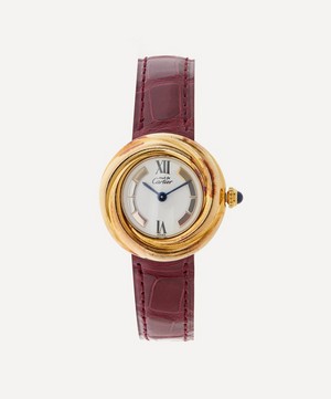 Designer Vintage - Turn of the Century Must de Cartier Vermeil Trinity Watch image number 0