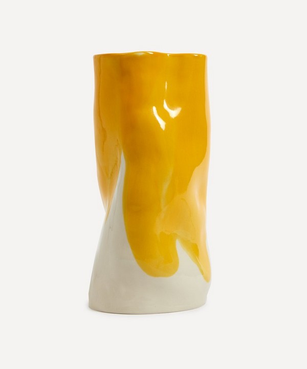 Pottery & Poetry - Tall Painted Porcelain Vase image number null