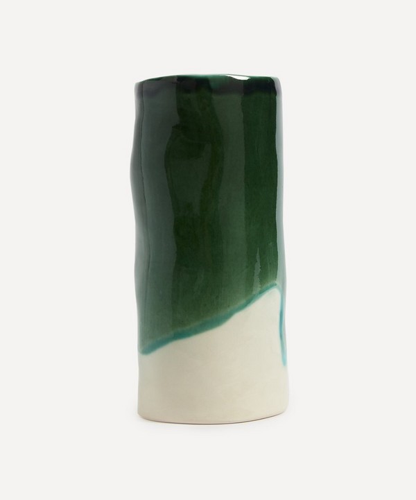Pottery & Poetry - Tall Painted Porcelain Vase image number null