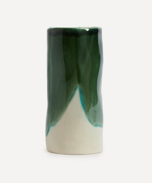 Pottery & Poetry - Tall Painted Porcelain Vase image number 1