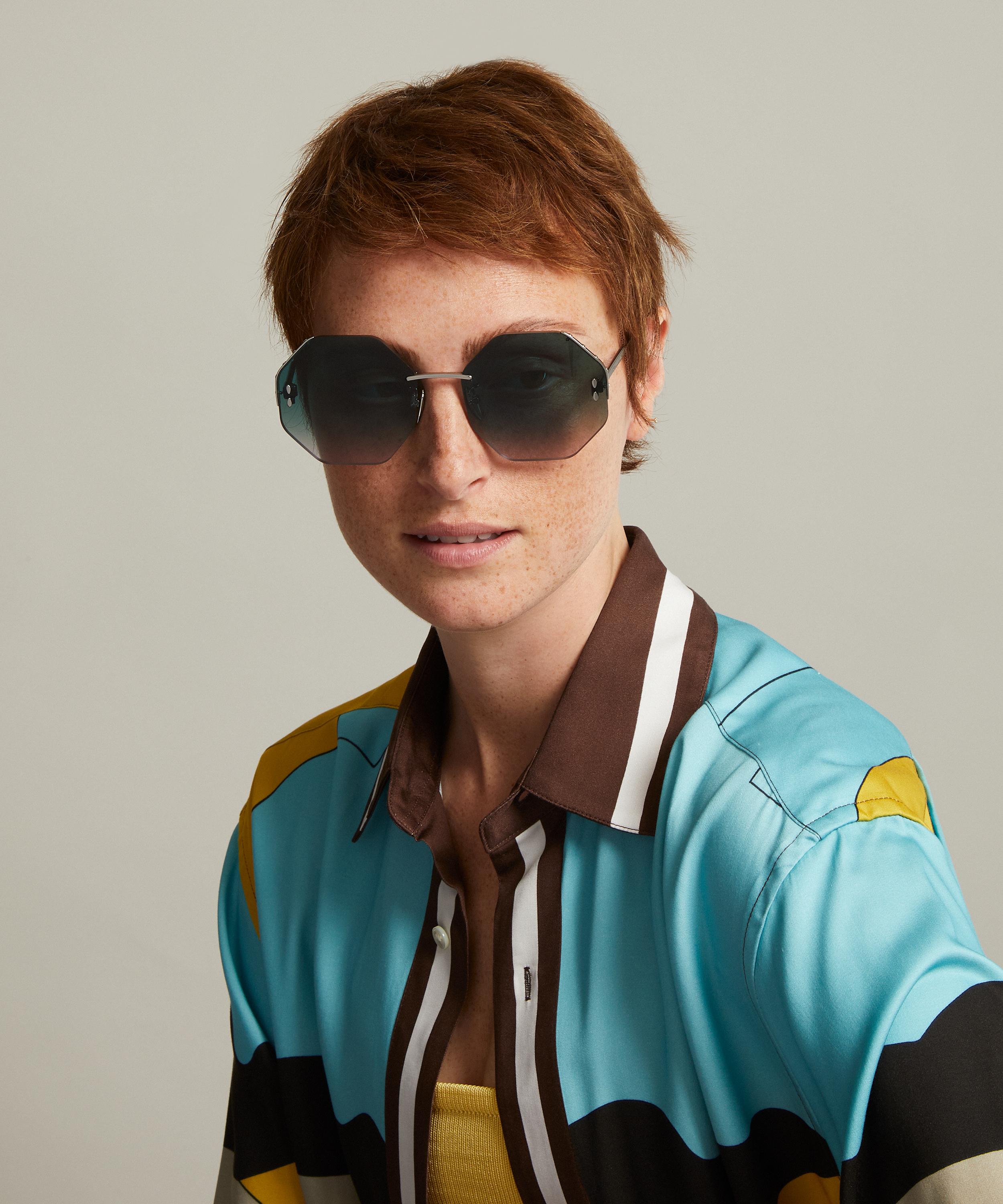 Isabel Marant - Hexagonal Metal Sunglasses image number 1
