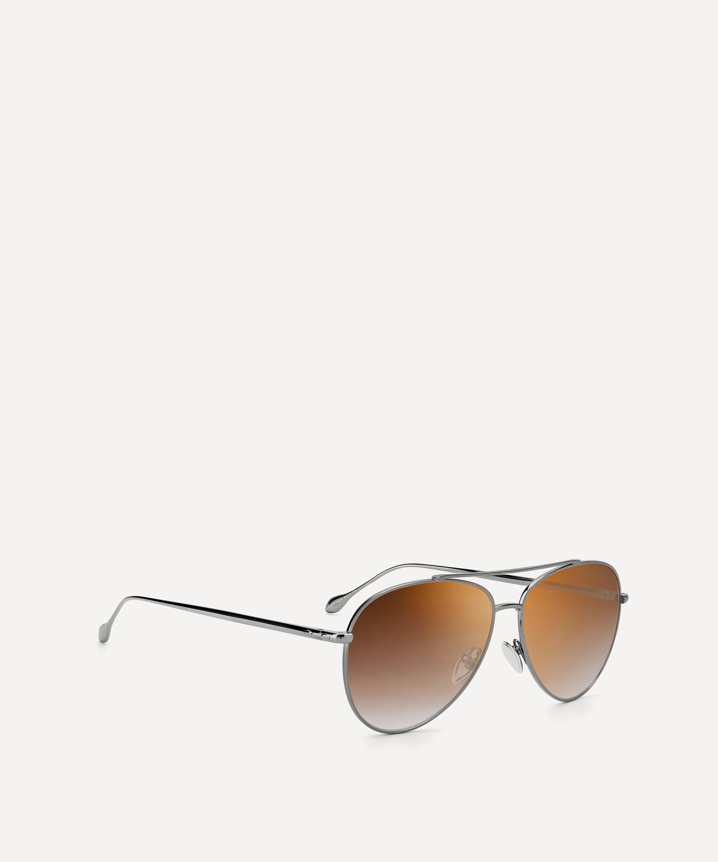 Isabel Marant - Silver Metal Aviator Sunglasses image number 3