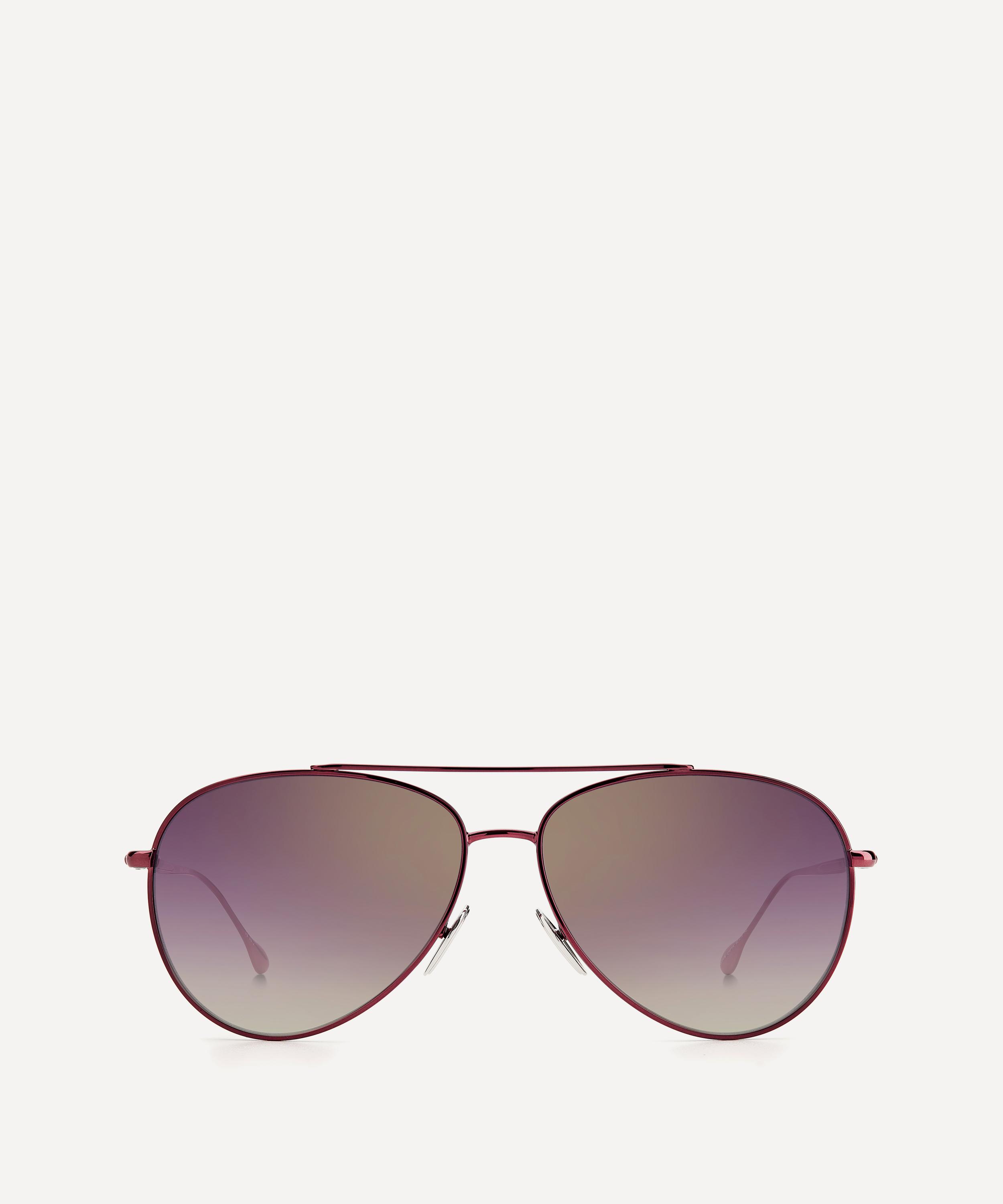 Isabel Marant Burgundy Aviator Sunglasses Liberty