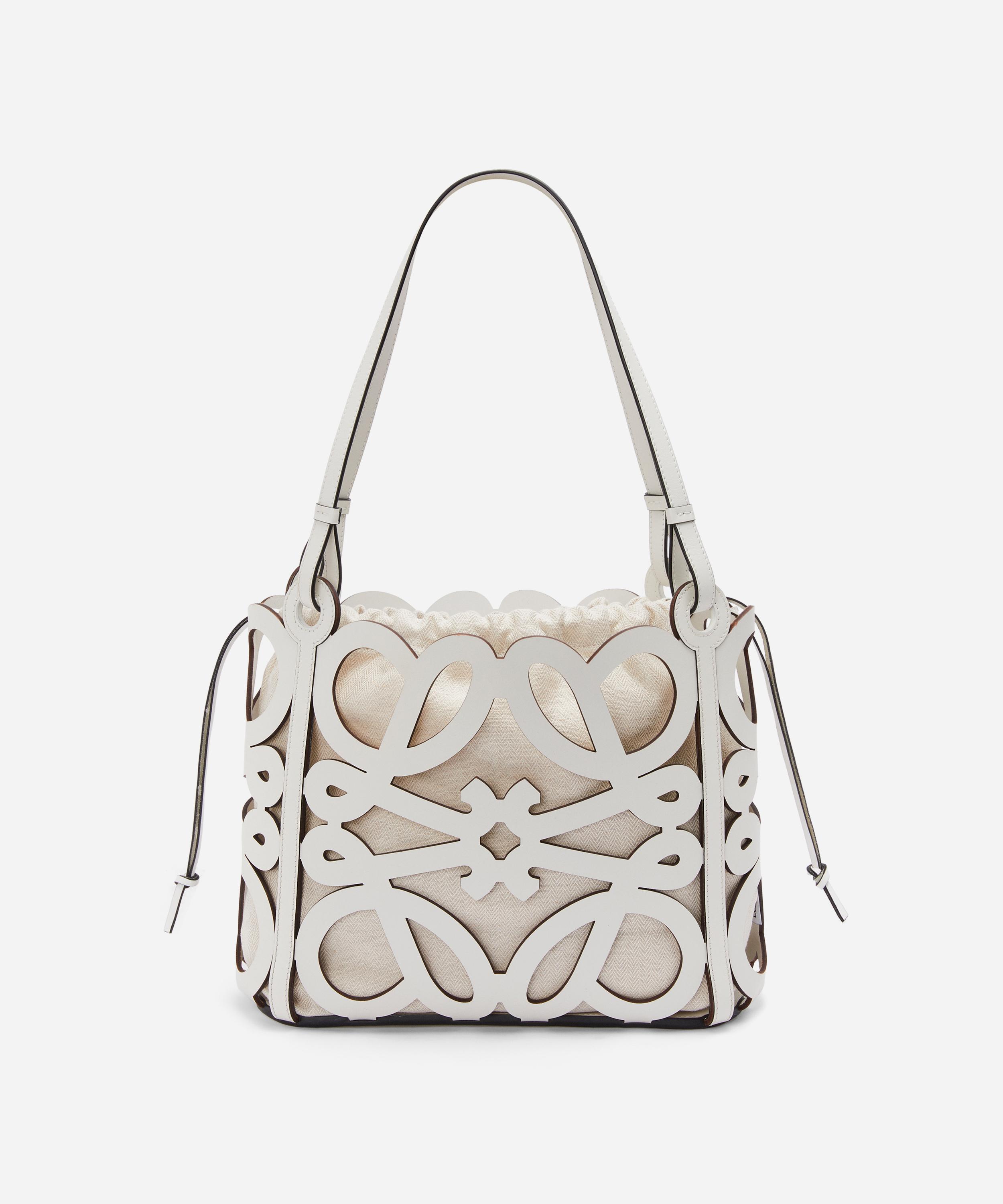 Loewe - x Paula's Ibiza Small Anagram Cut-Out Leather Tote Bag image number 0