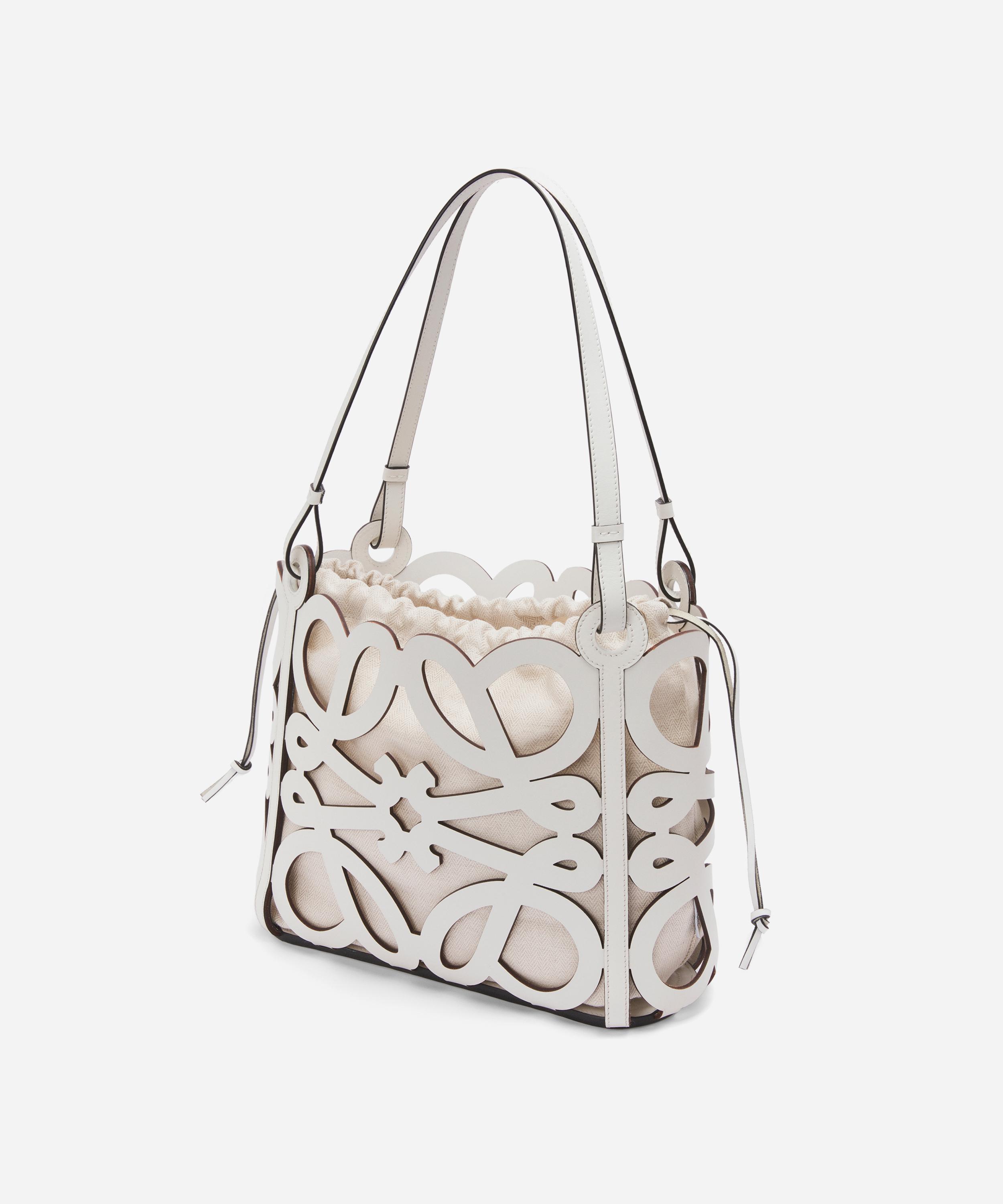 Loewe - x Paula's Ibiza Small Anagram Cut-Out Leather Tote Bag image number 1