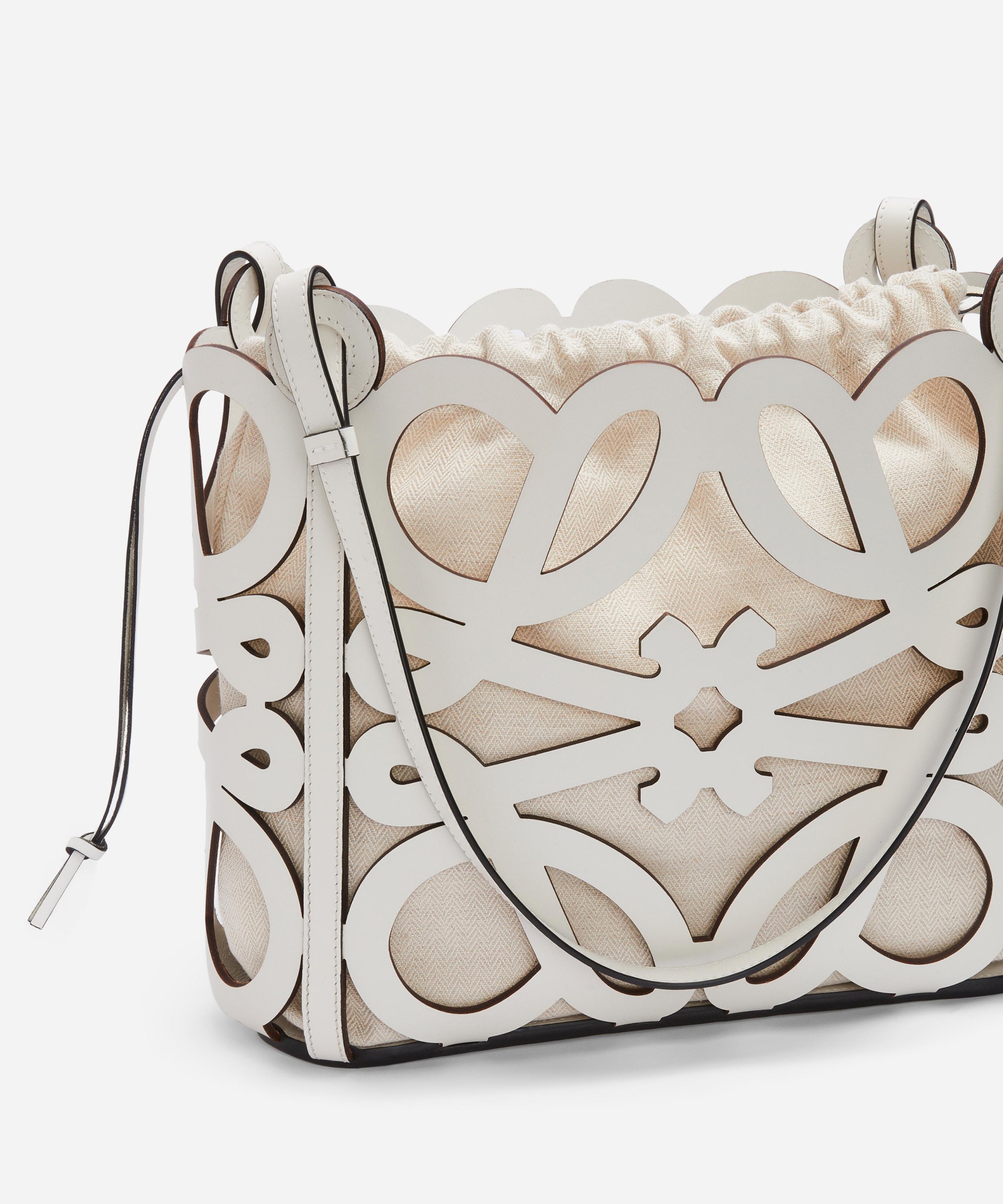 Loewe - x Paula's Ibiza Small Anagram Cut-Out Leather Tote Bag image number 4