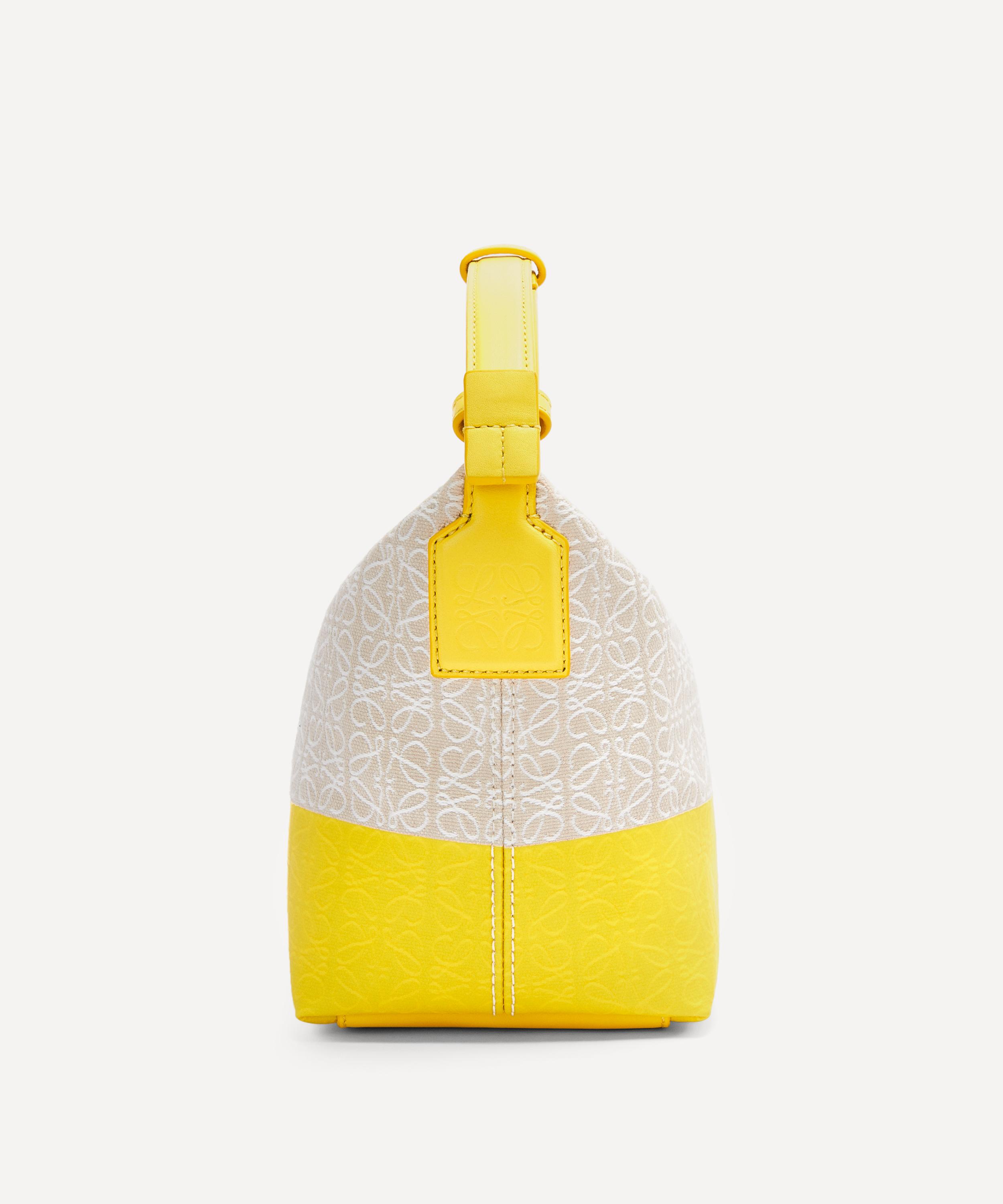 Loewe - x Paula's Ibiza Small Cubi Anagram Coated Jacquard Canvas and Leather Shoulder Bag image number 2