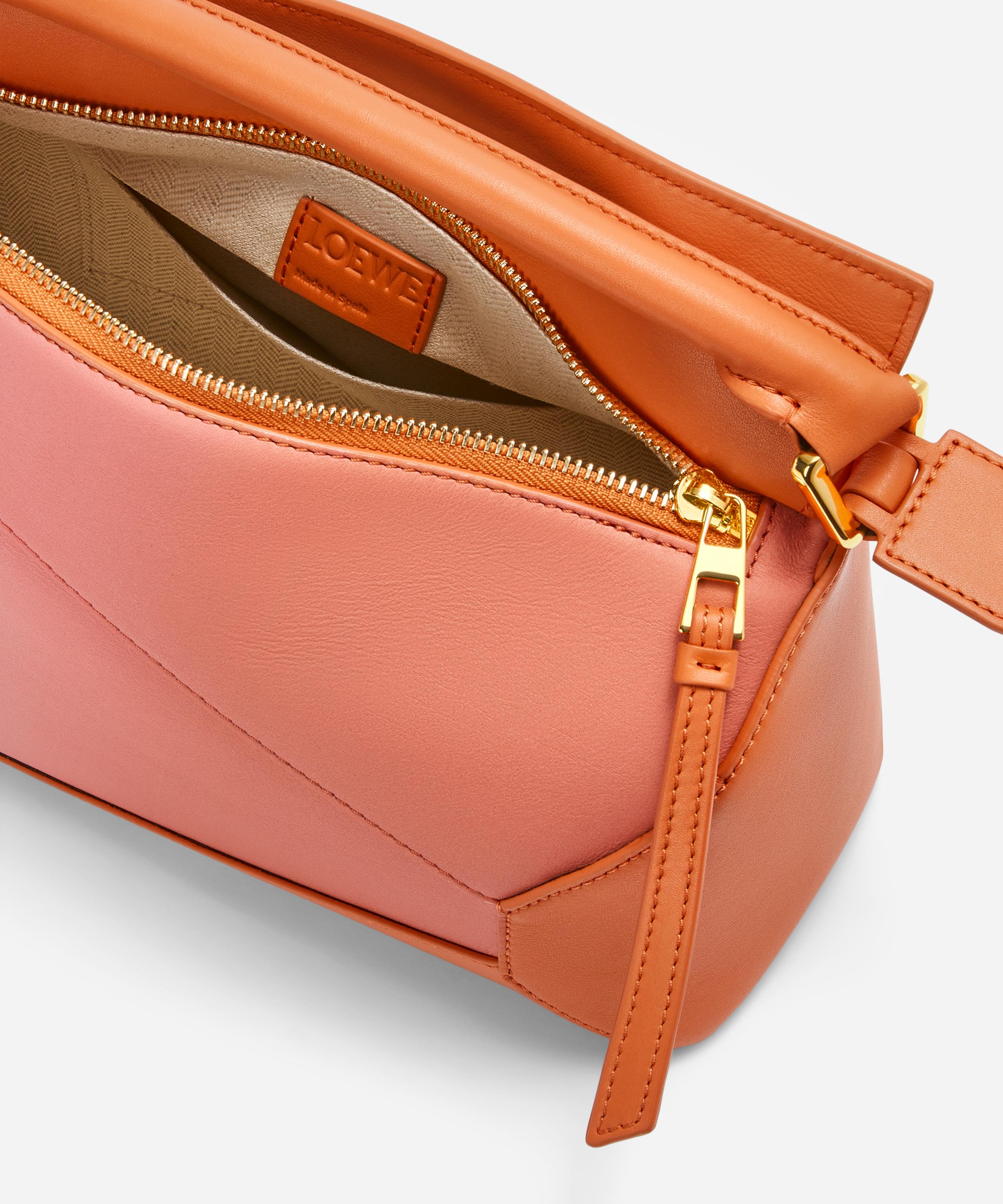 LOEWE Calfskin Paula's Ibiza Degrade Mini Puzzle Bag Orange