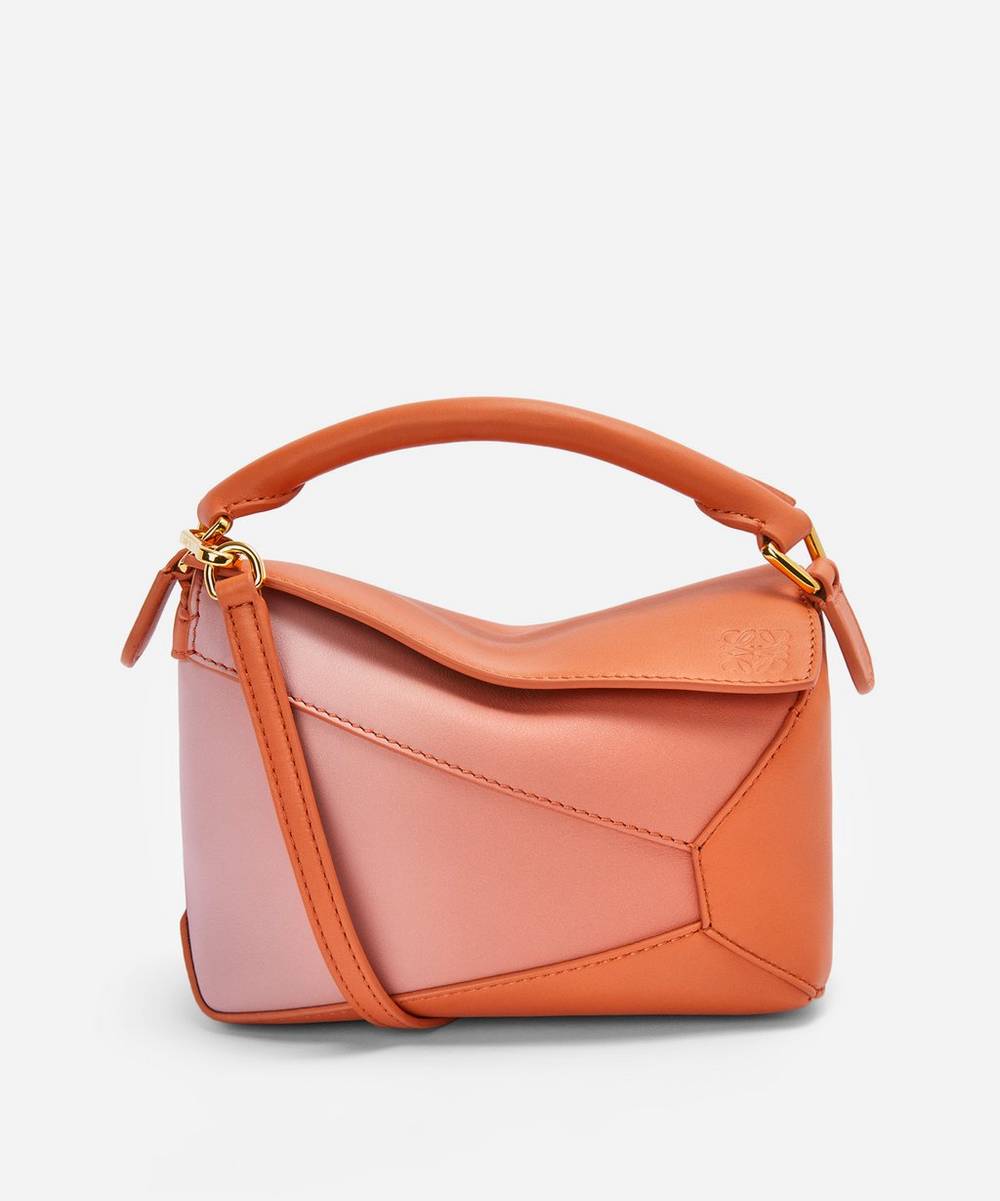 Loewe - x Paula's Ibiza Mini Puzzle Leather Shoulder Bag