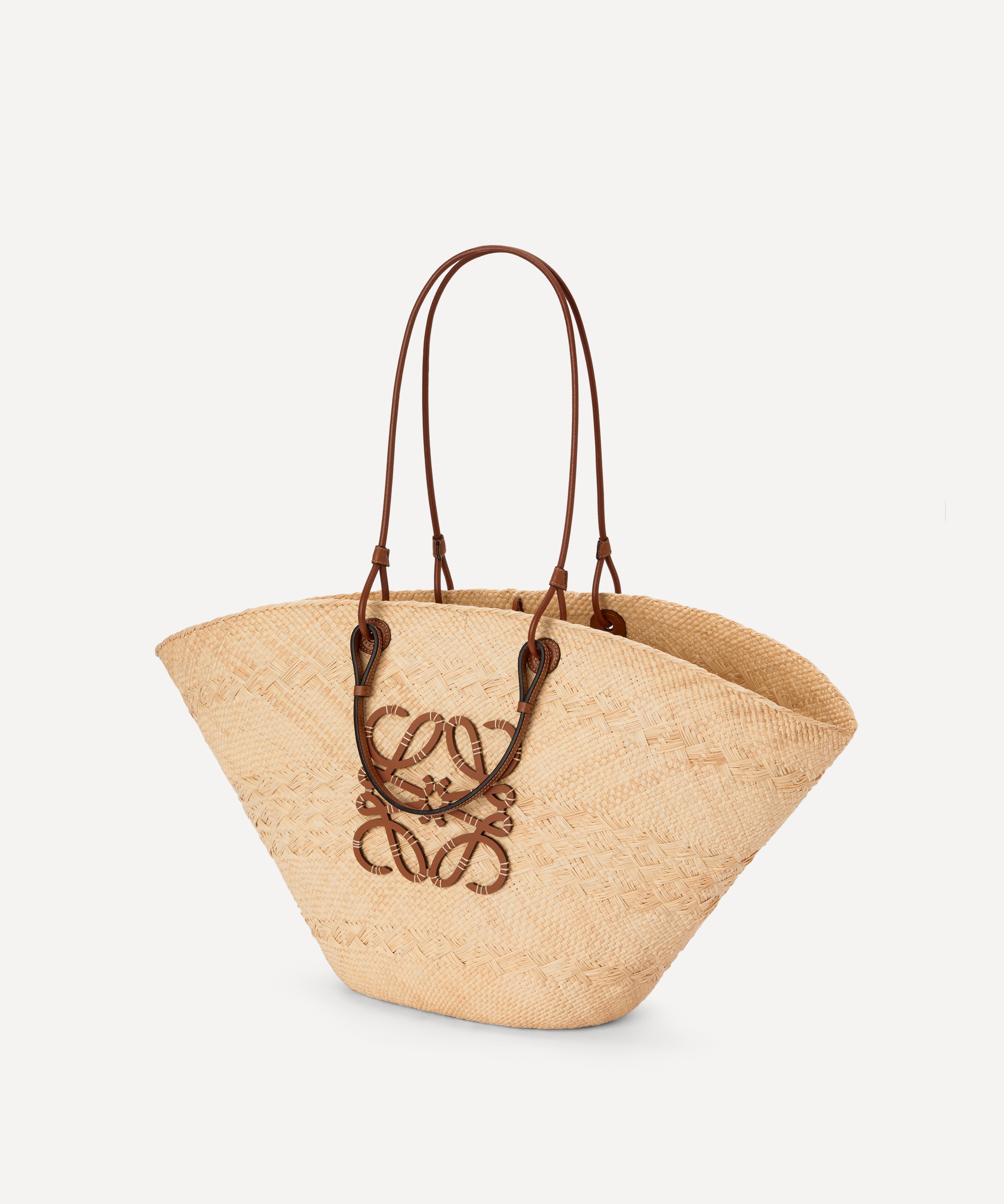 x Paula's Ibiza Anagram Basket Tote Bag