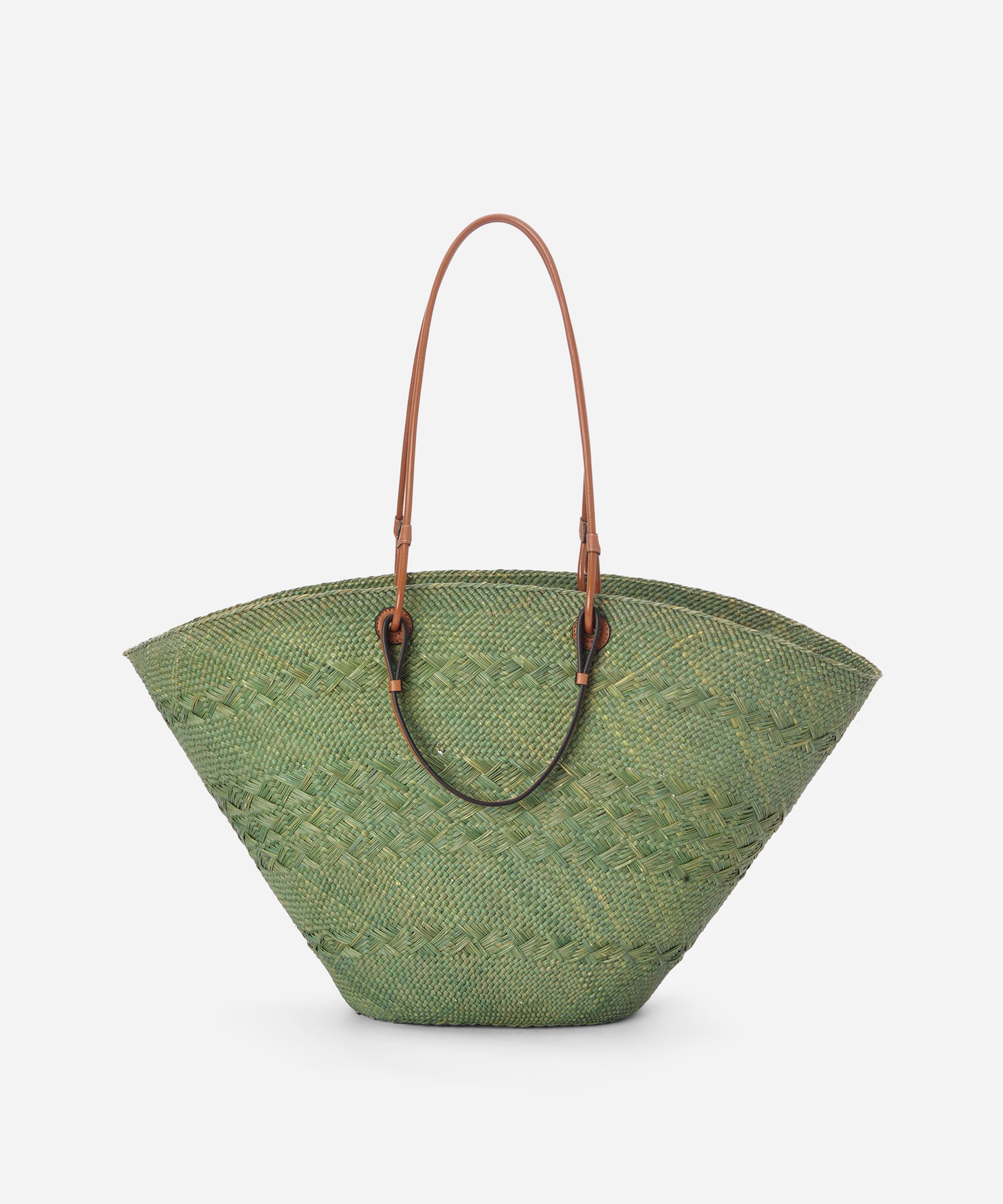 Loewe x Paula's Ibiza Large Green Anagram Basket Bag | Liberty