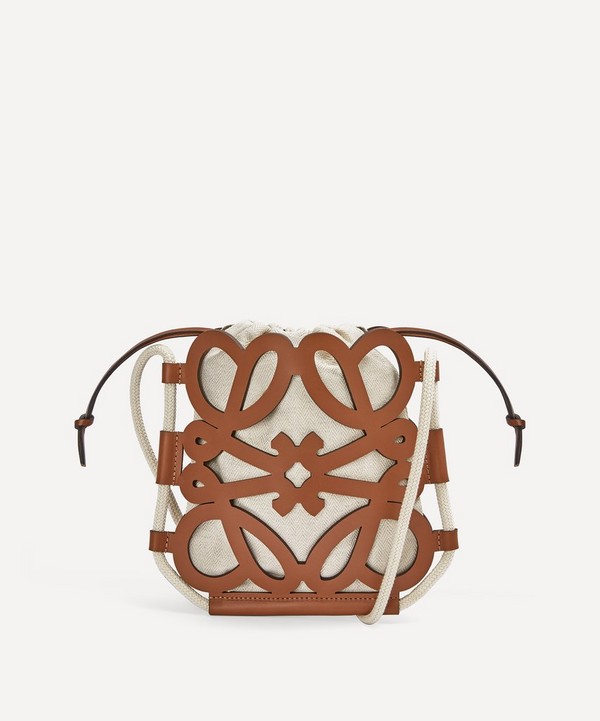 Loewe - x Paula's Ibiza Anagram Cut-Out Leather Pocket Cross Body Bag image number null