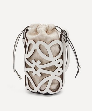 Loewe - x Paula's Ibiza Anagram Cut-Out Leather Pocket Bag image number 1