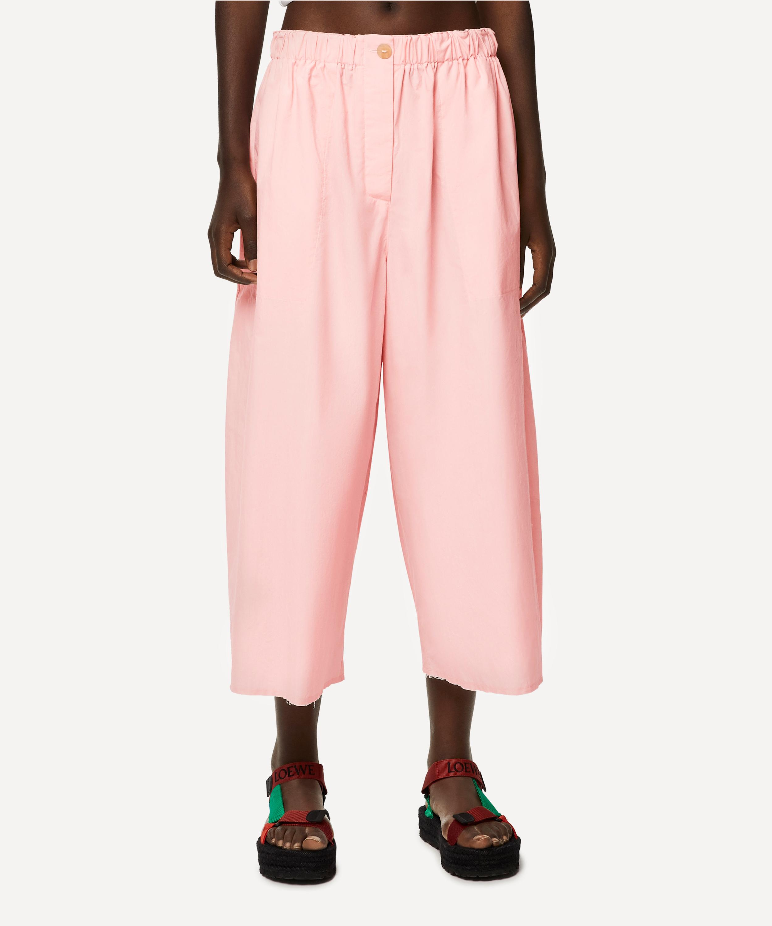 LOEWE + Paula's Ibiza printed silk-twill straight-leg pants