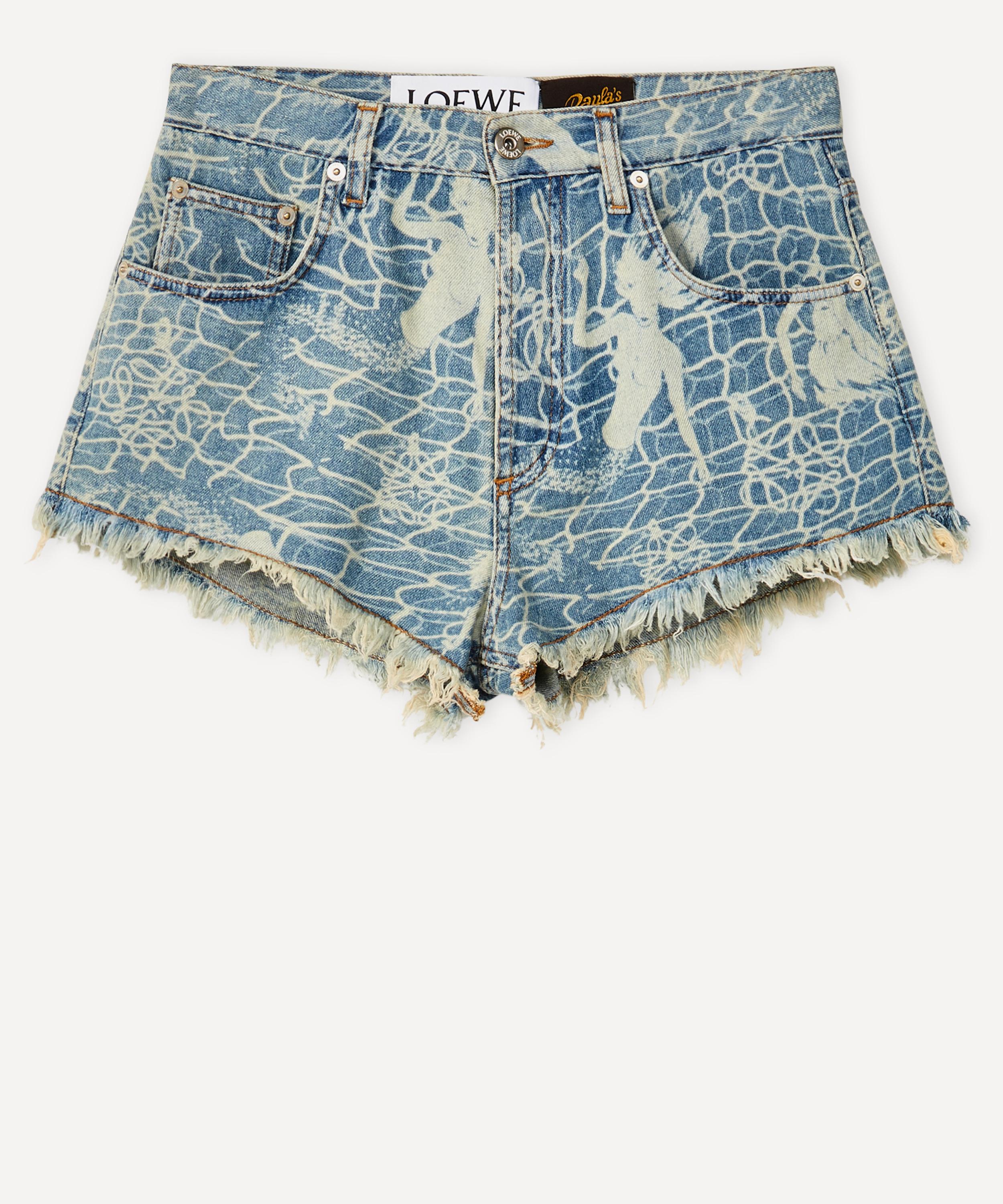 Lite Hearted Denim Shorts - Acid –