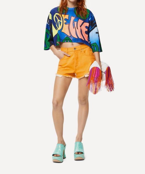 Loewe x Paula's Ibiza Loewe Peace Cropped T-Shirt | Liberty Loewe x Paula's Ibiza Loewe Peace Cropped T-Shirt | Liberty
