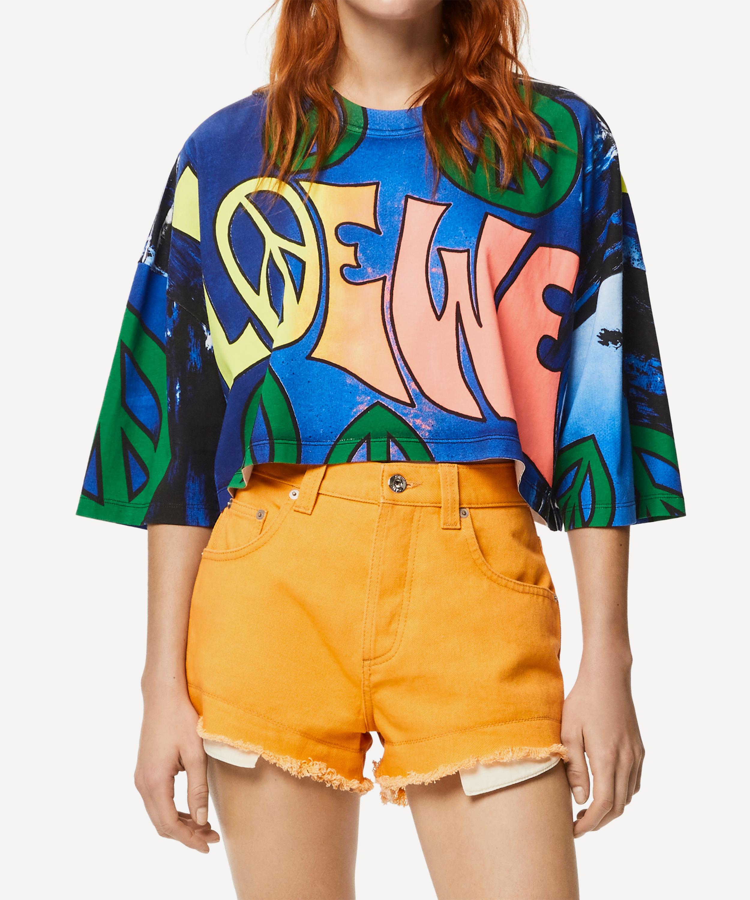 Loewe x Paula's Ibiza Loewe Peace Cropped T-Shirt | Liberty