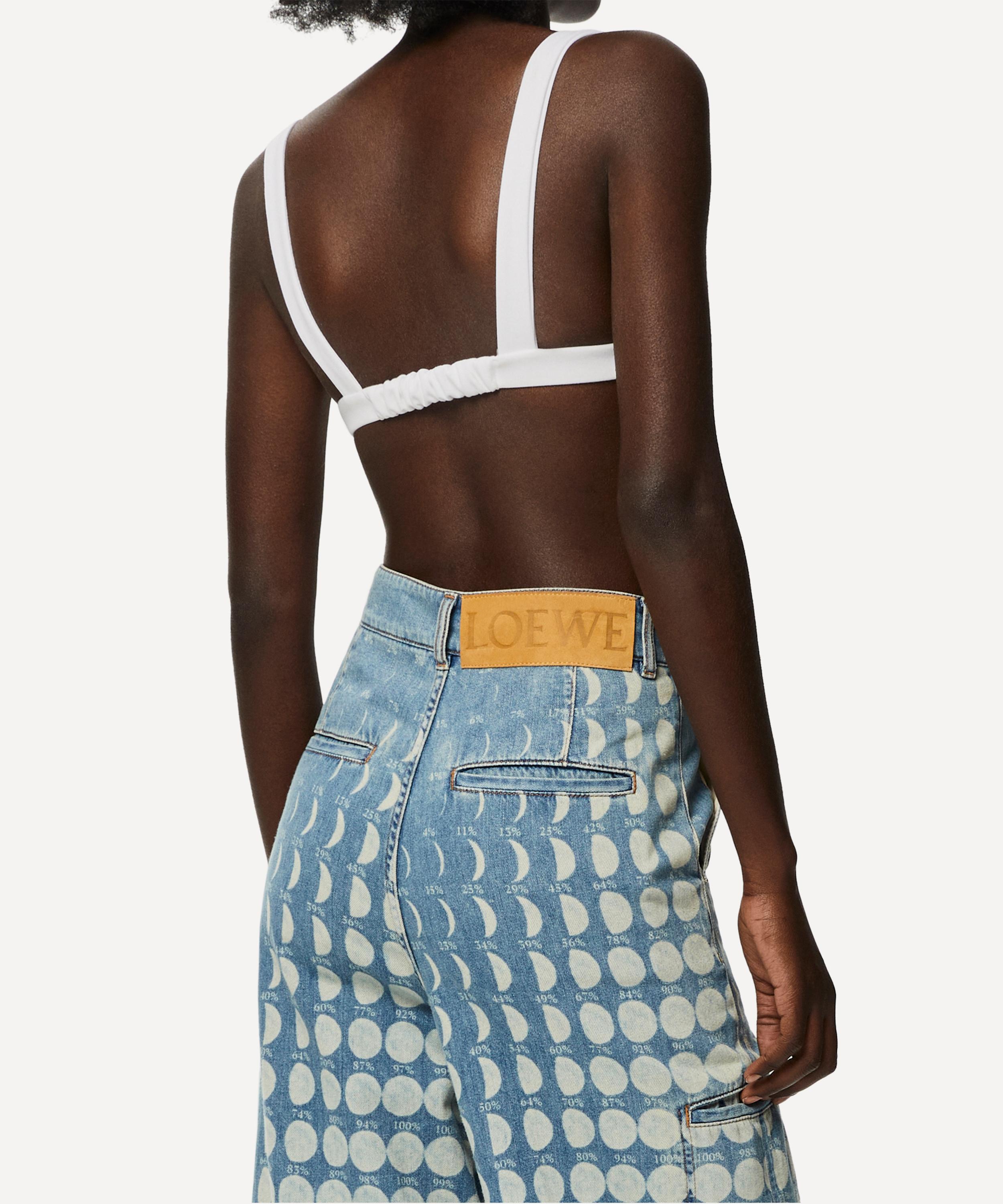 Womens LOEWE blue x Paula's Ibiza Denim Bra Top