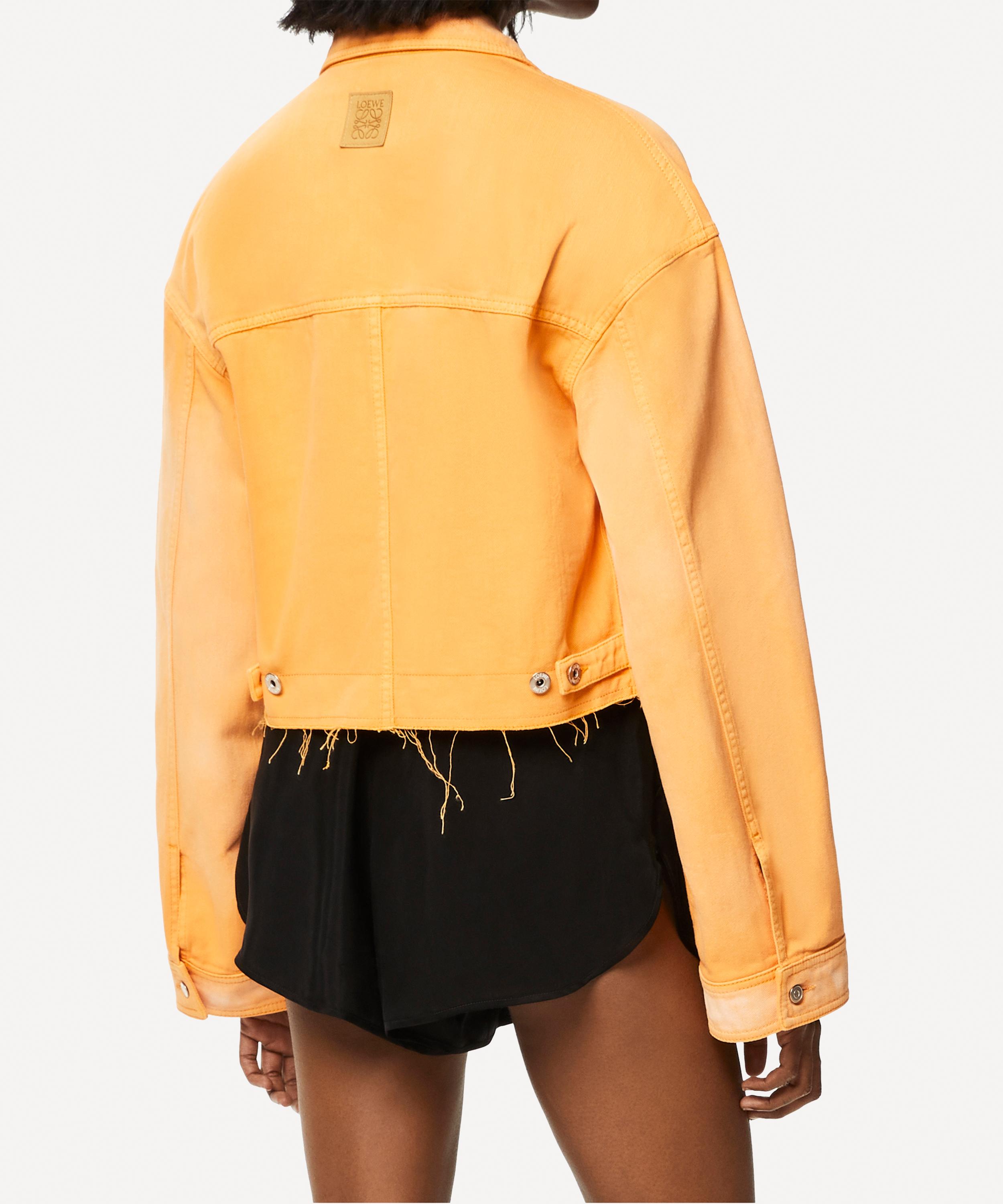 Loewe cropped denim jacket best sale