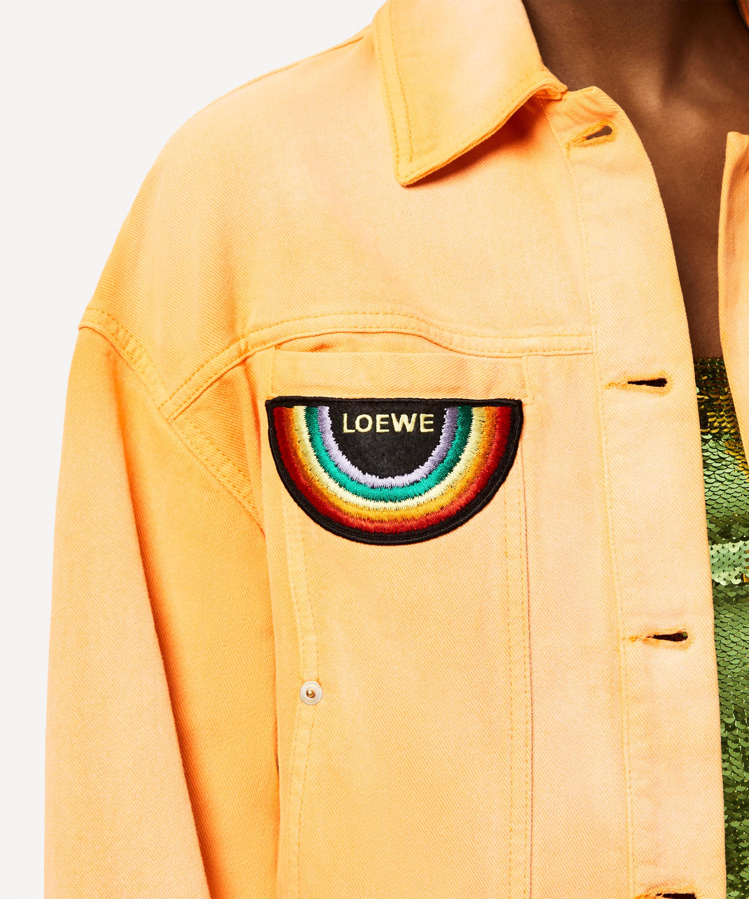 Loewe cropped denim jacket hotsell