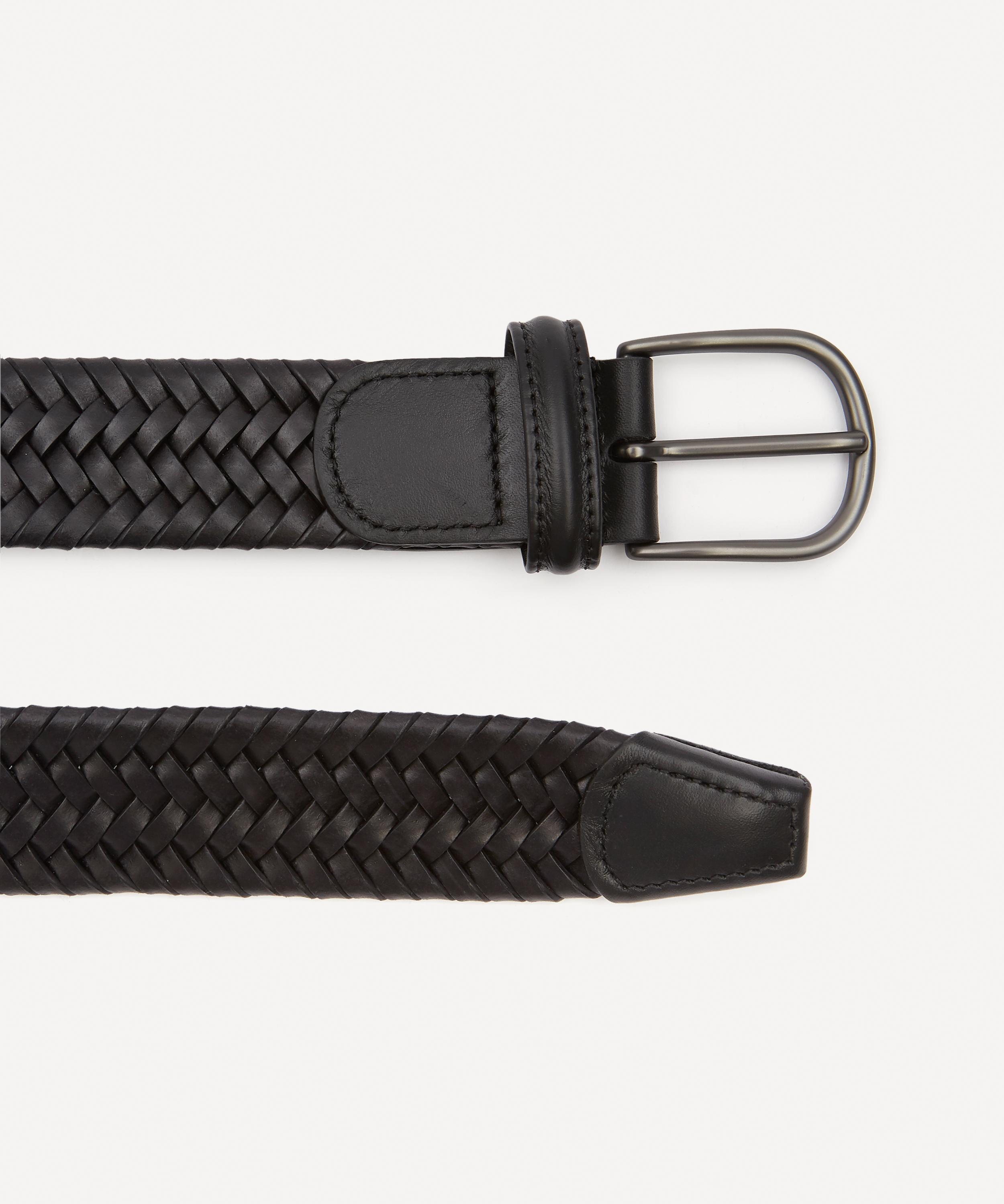 Womens Weekend Max Mara black Leather Braided Belt