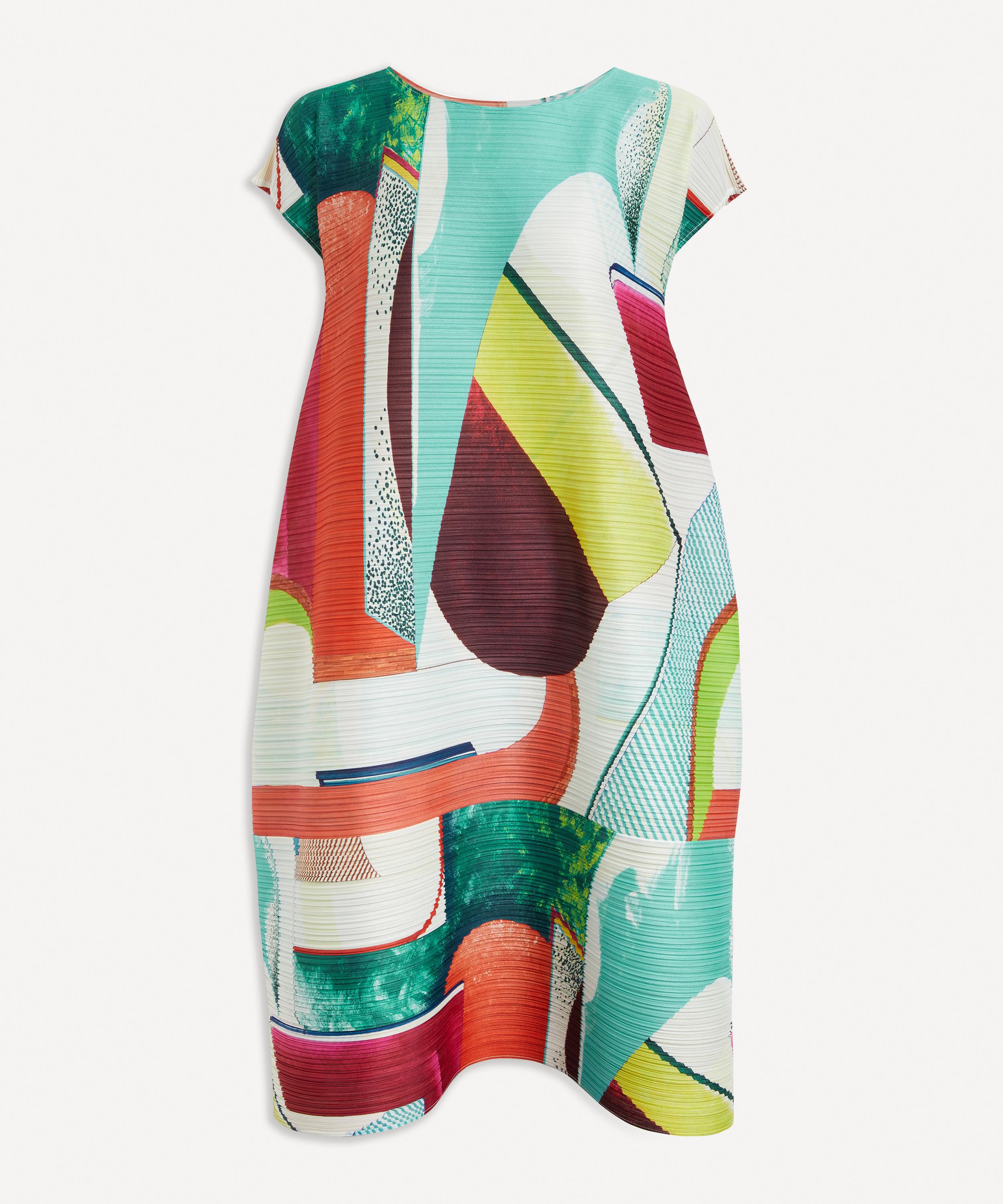 Pleats Please Issey Miyake Pleated Pinwheel Dress