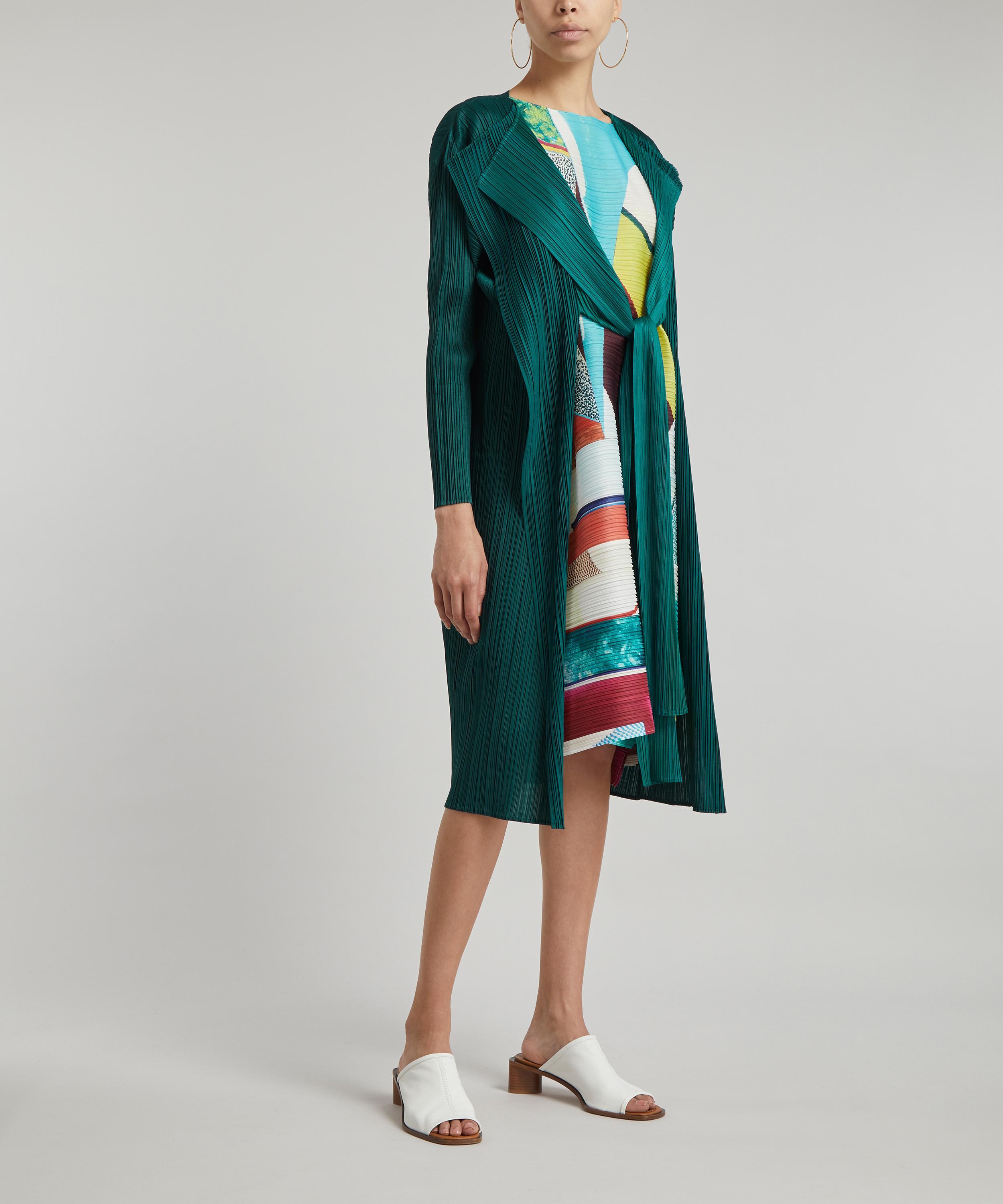 Pleats Please Issey Miyake Pleated Long Cardigan | Liberty