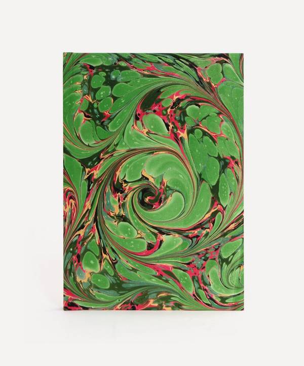 Marmor Paperie - Green Swirl Marbled A5 Journal
