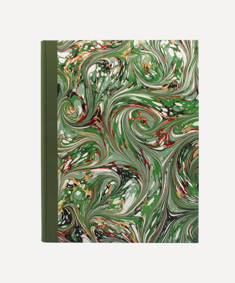 Marmor Paperie - Green Swirl Marbled A4 Photo Album