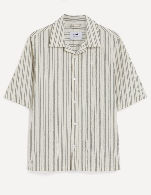 NN07 - Ole 1652 Striped Linen Shirt image number null