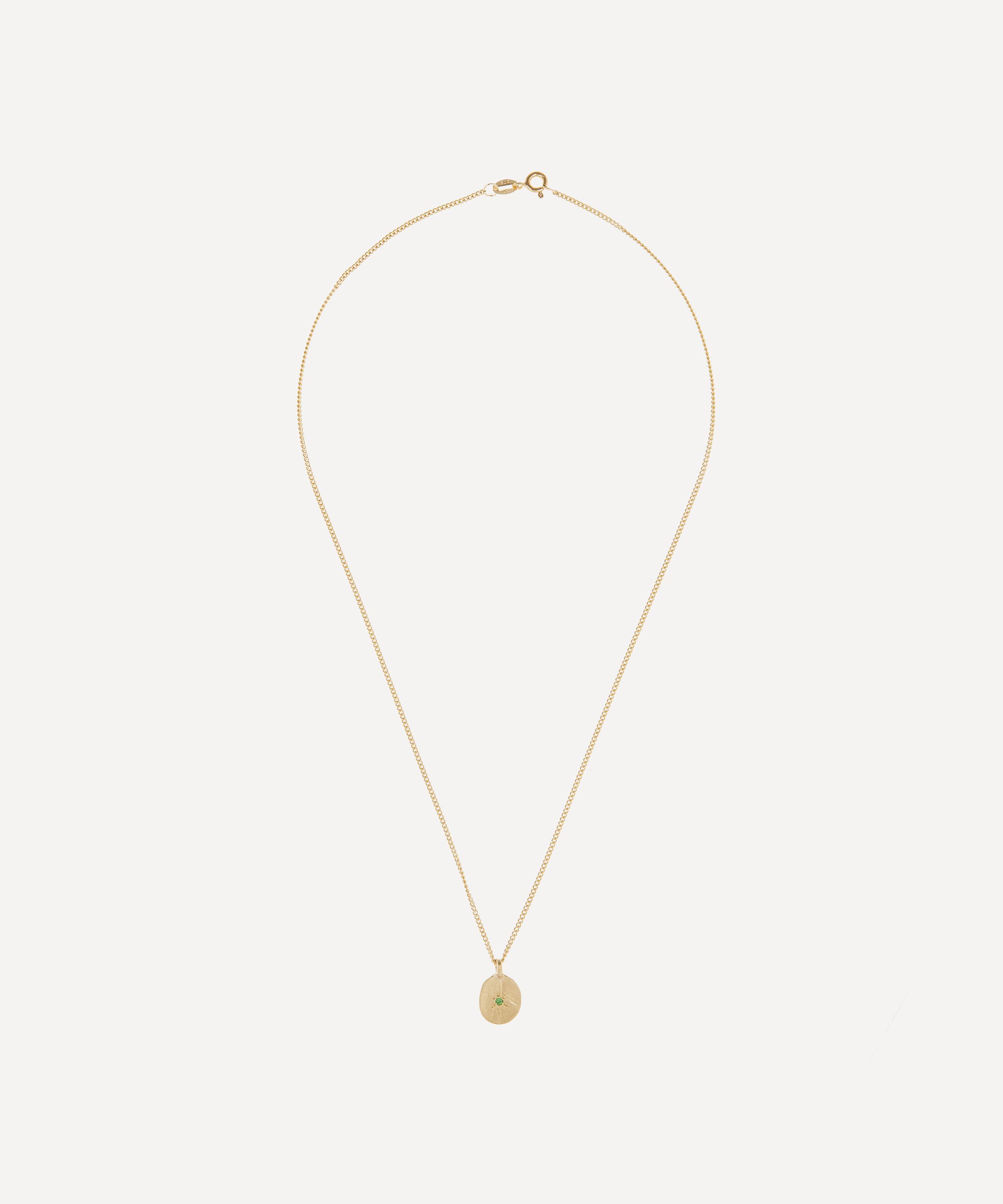 Seb Brown - 9ct Gold Simple Pendant Necklace image number 2