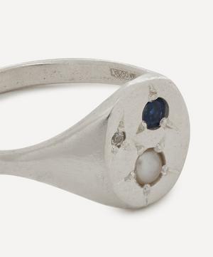 Seb Brown - Sterling Silver Neapolitan Australis Signet Ring image number 3