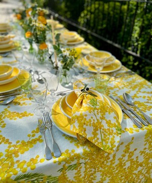 Summerill & Bishop - Mimosa Linen Tablecloth image number 1
