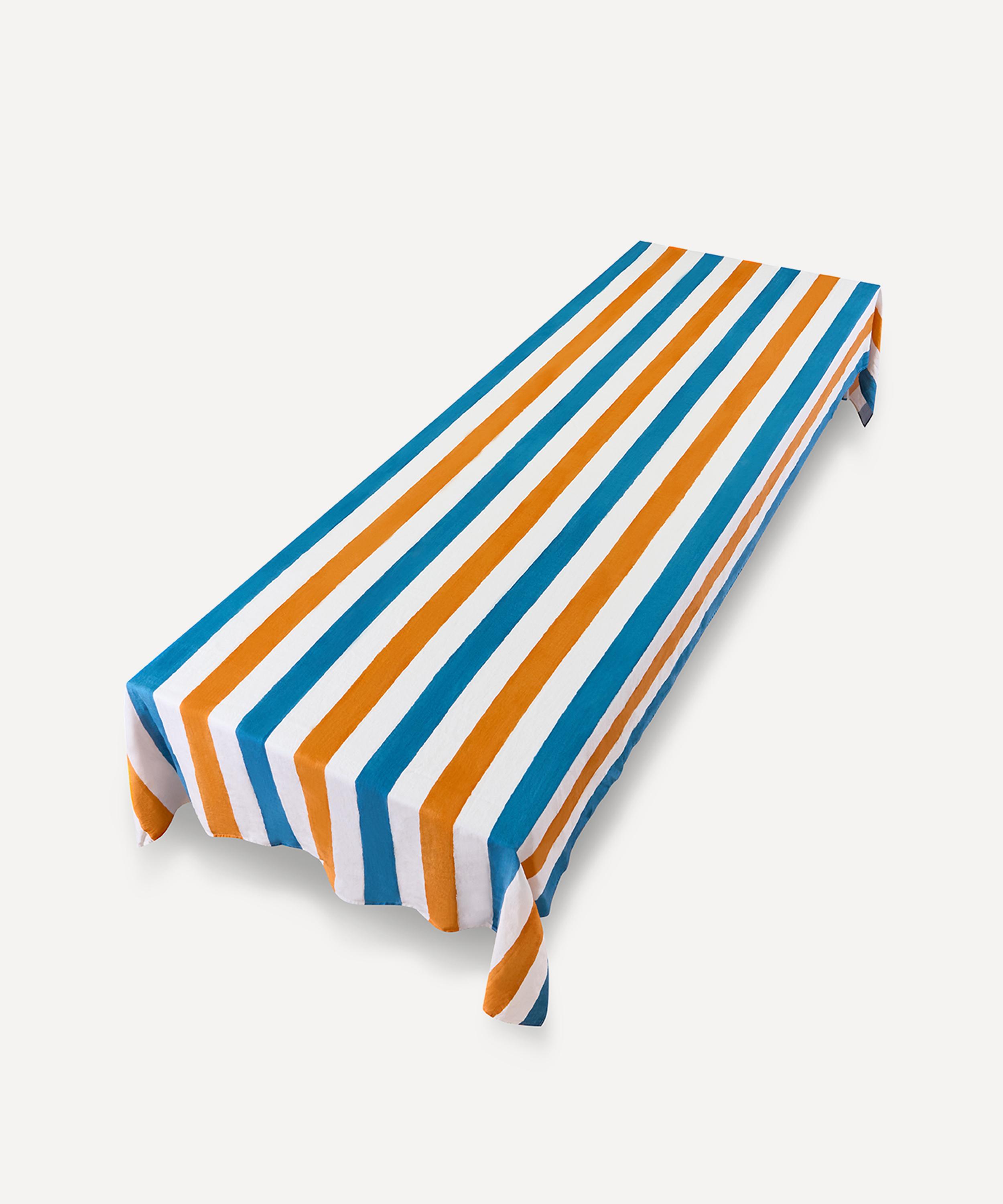 Summerill & Bishop - Stripe Linen Tablecloth image number 2