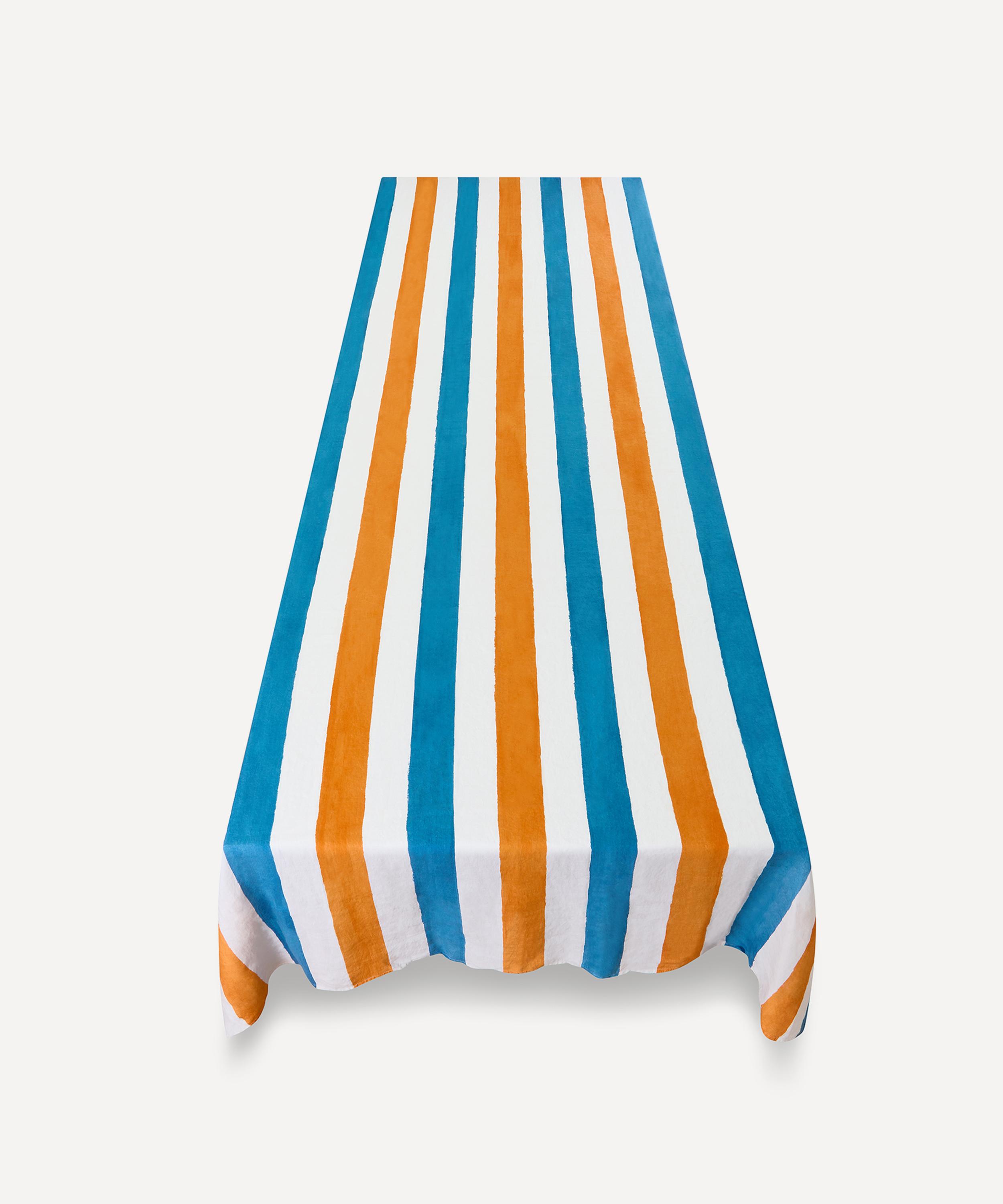 Summerill & Bishop - Stripe Linen Tablecloth image number 3